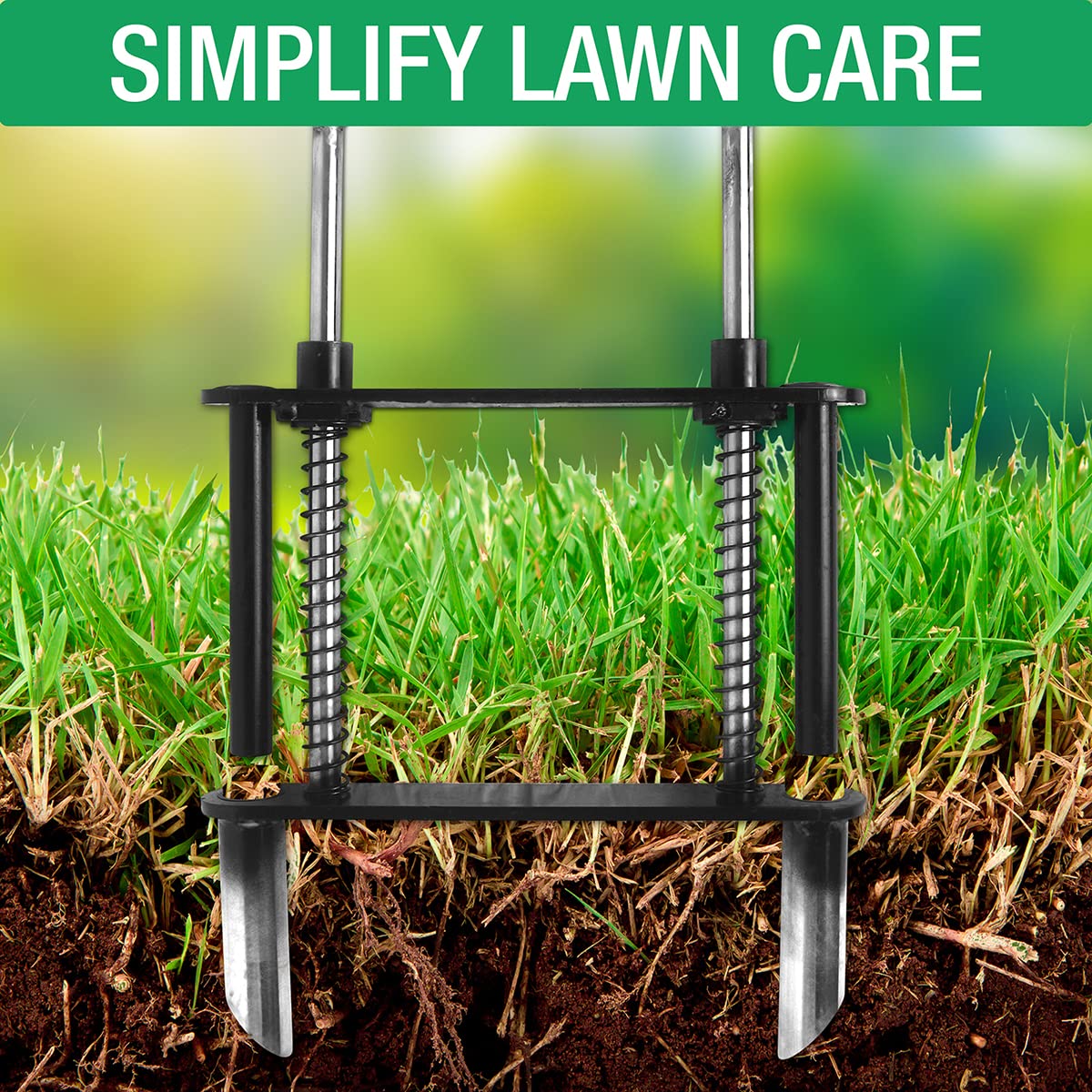Buy THOMATT Manual Lawn Aerator, Aerator Lawn Tool with Soil Clearing