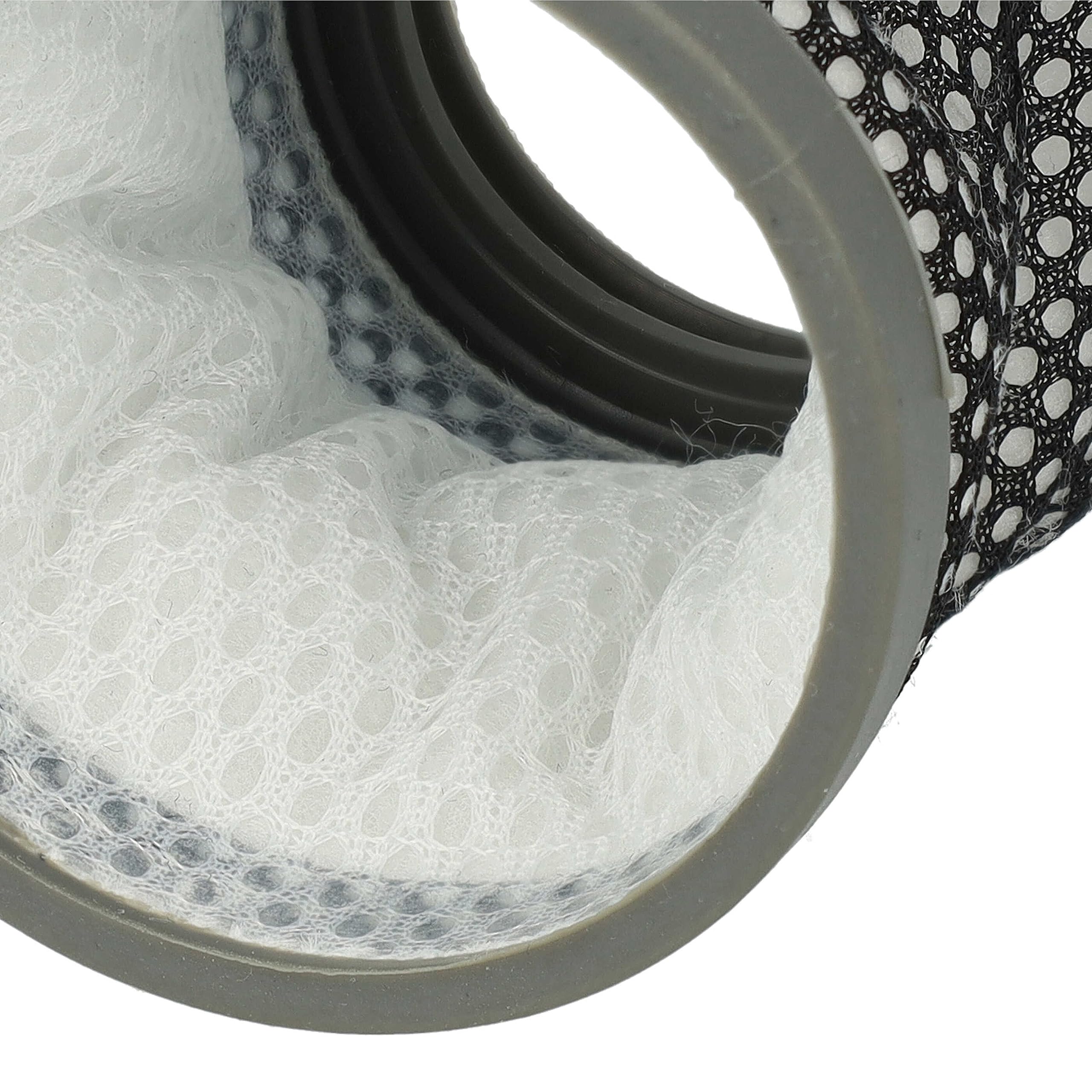 vhbw filtro compatibile con Dirt Devil Cavalier Parquet, Cavalier Reach, Cavalier aspirapolvere - Filtro aria di scarico, nero/bianco/grigio