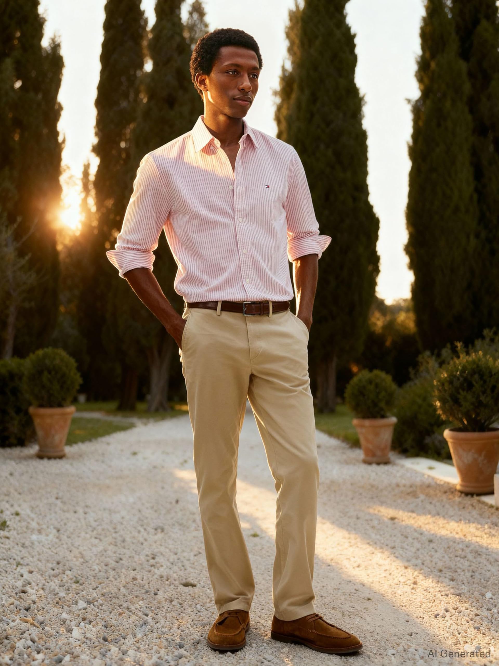 Tommy Hilfiger Herren Hose Core Denton 1985 Pima Cotton Chino
