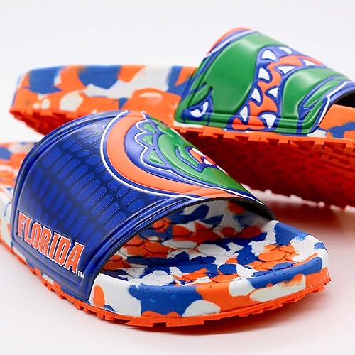 Miniatura 29 de Hype NCAA Team Graphic and Color Unisex Quick Dry Slydr Sandalia Marea carmesí de Alabama,Clemson Tigers,Louisville Cardinals,Army Black