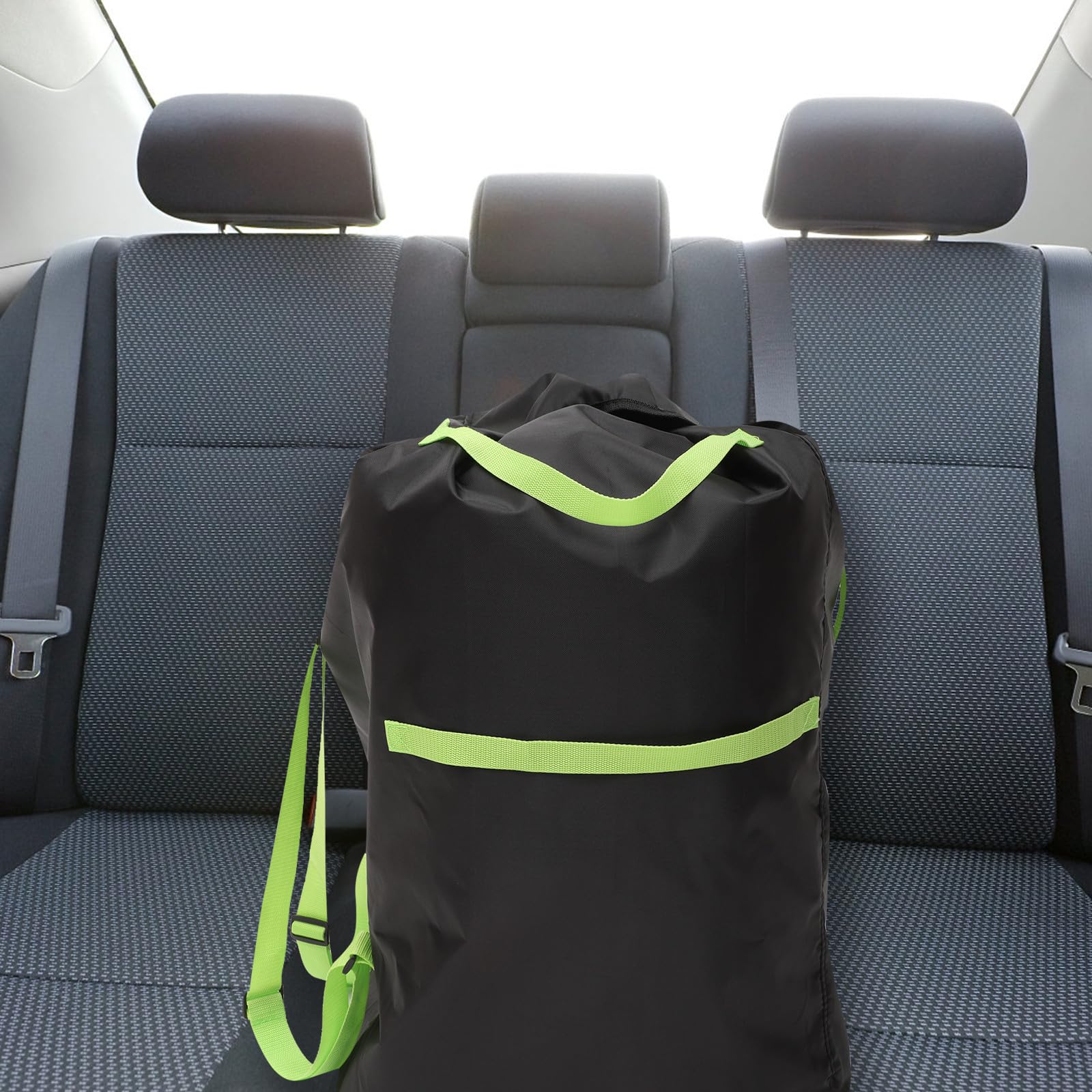 Leicht zu Reinigende Oxford Stoff Kinderwagen Tragetasche in Schwarz Große Tasche für Buggy Aufbewahrung Unterwegs und Gate Check
