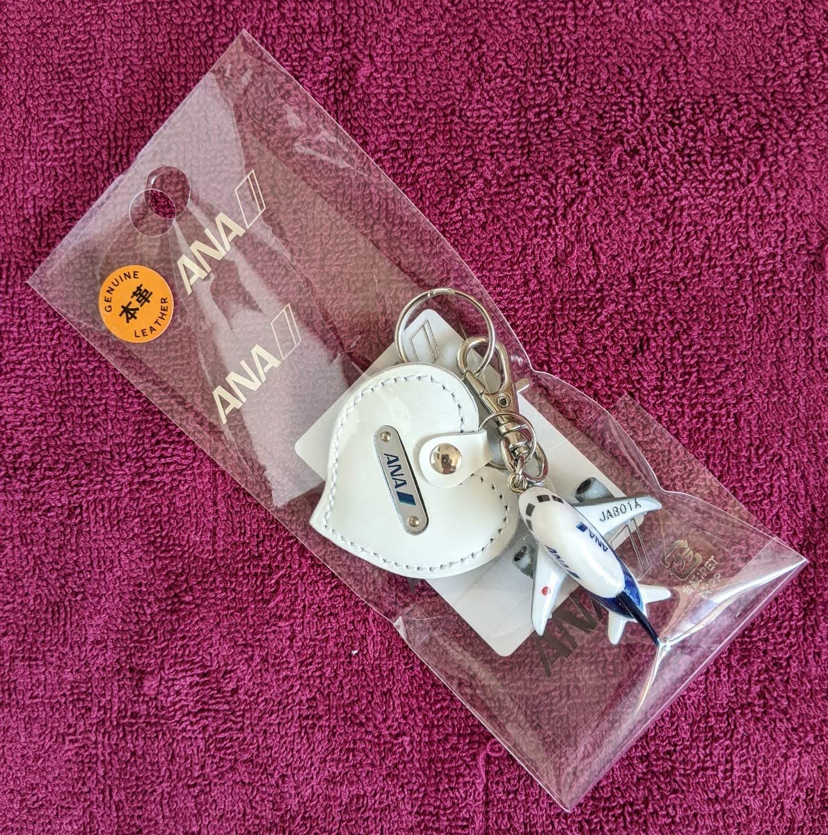 ANA Boeing 787 キーホルダー ANA BOEING 777 787 繊細刺繍 タグ キーホルダー REMOVE BEFORE