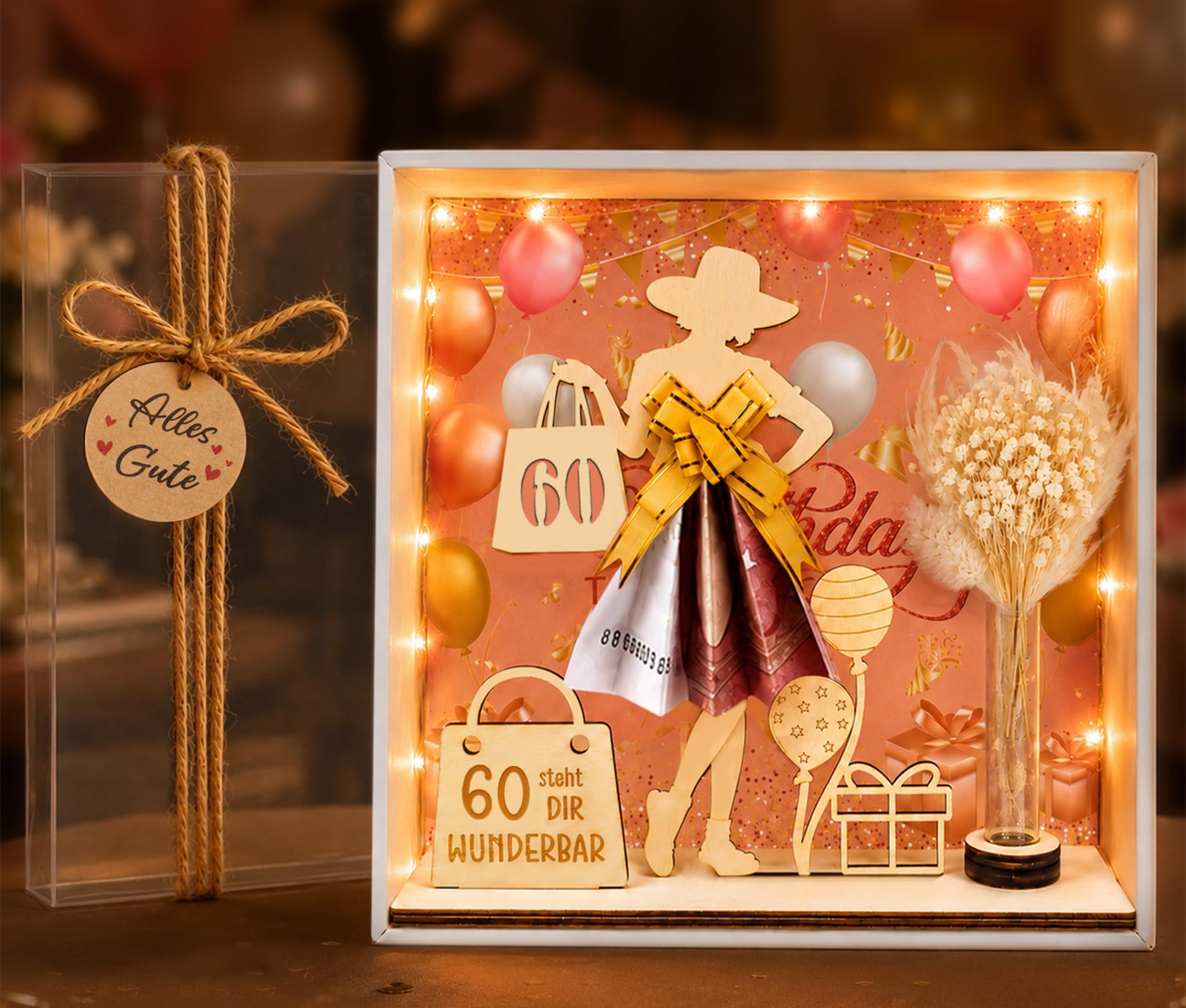 TUZELIYA Geldgeschenk Geburtstag Frauen Mädchen Geschenkbox, Geburtstagsgeschenk Mädchen