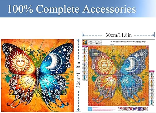 Miniatura 125 de Meothan Kits de pintura de diamantes 5D para adultos, kits de pintura de diamantes de castillo para principiantes, arte de gema de taladro completo