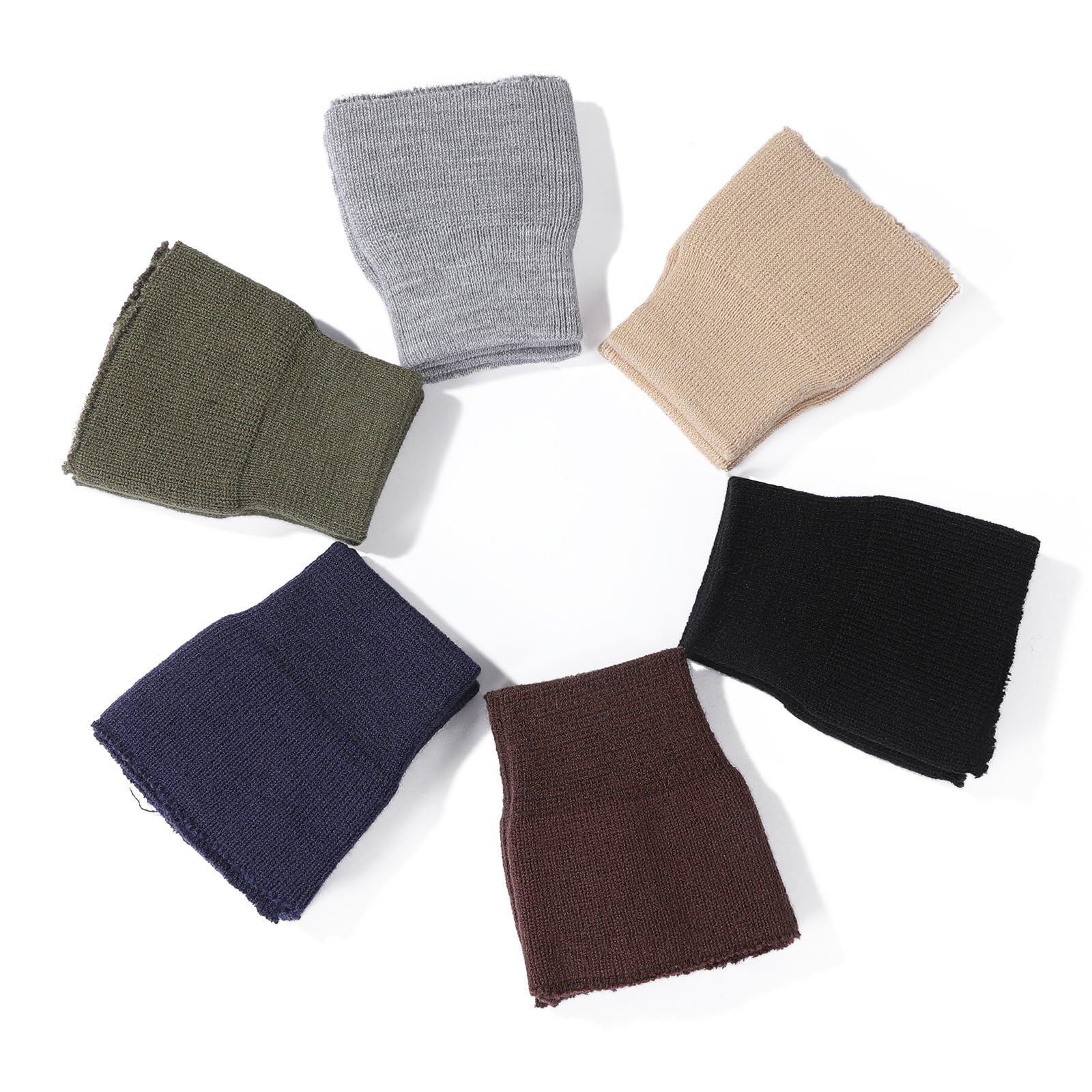 Knit Rib Cuff Replacement Cuffing 1 Pair,Acrylic with Merino Wool and Elastane.Luxurious Supple Handle Without Irritation.No Side Seams,Tubular Ready to Attach Sleeve Edge Hem. Silver Grey