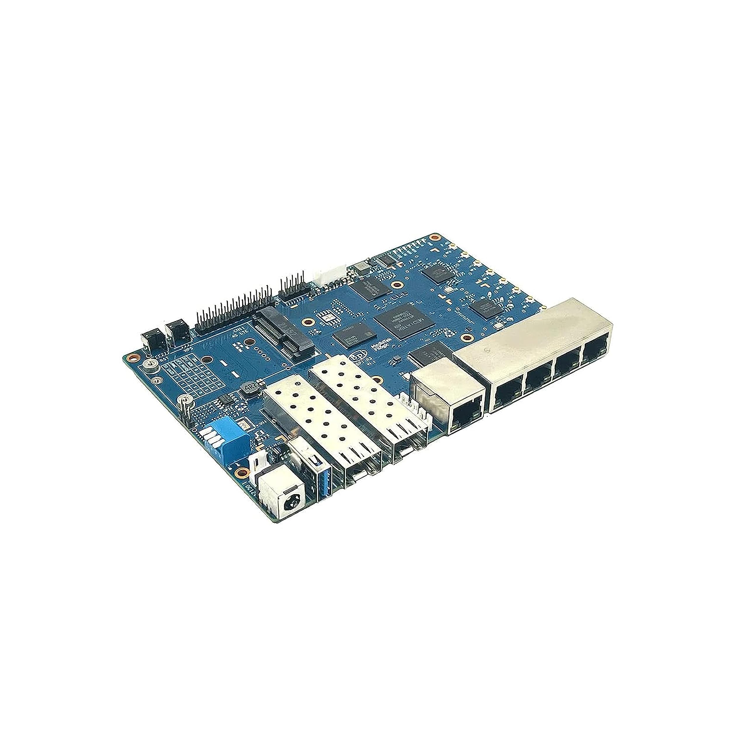 Banana Pi BPI-R3 Wi-Fi 6 OpenSource Wireless Dual-Band OpenWRT Router Board z MediaTek MT7986 (Filogic 830), obsługuje 5X GbE i 2X 2,5 GbE SFP (Bundle3-BPI R3+anteny)