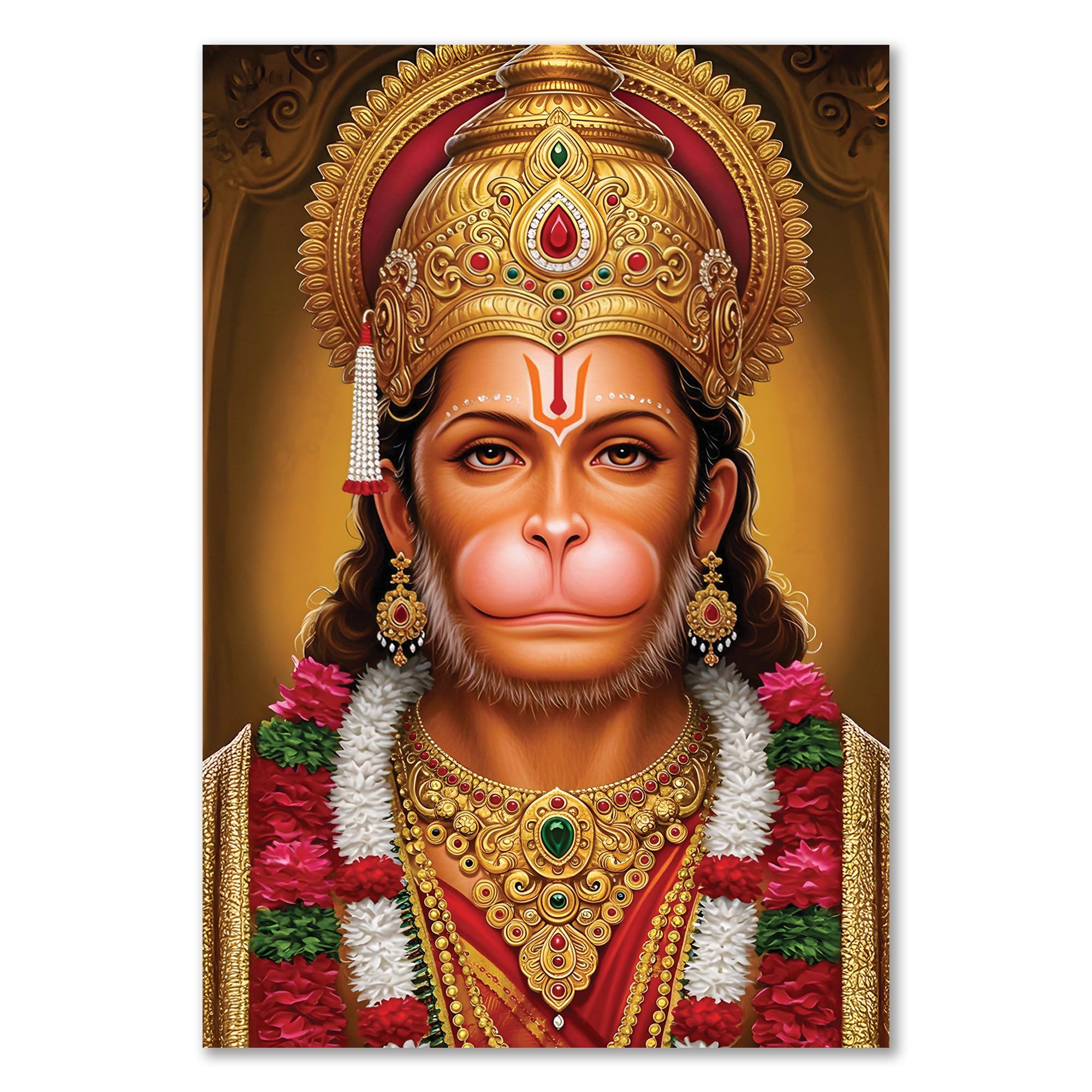 Lord Hanuman Poster - Bajrangbali Art -17 Lord Hanuman Poster - Bajrangbali Art -17