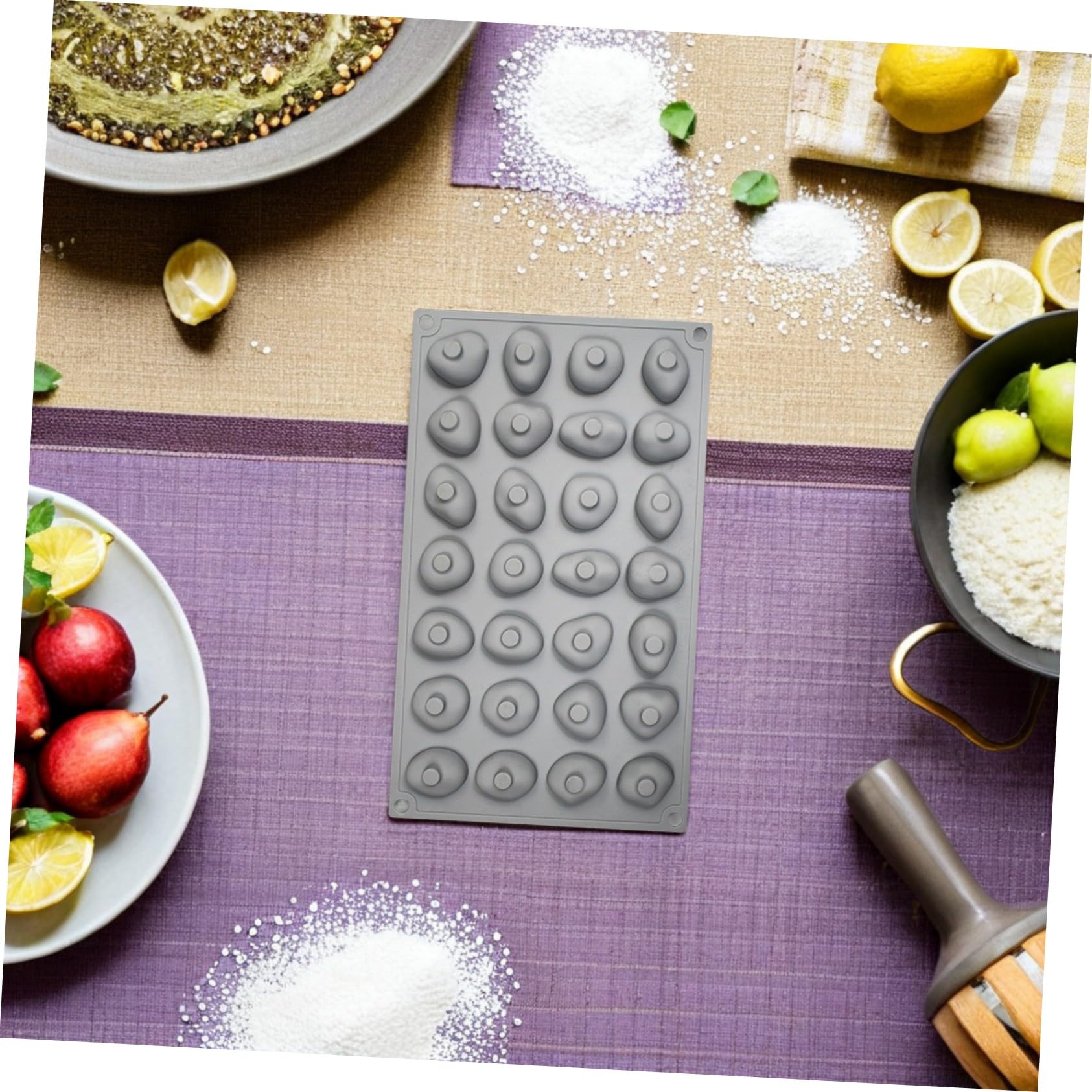 2 Moldes De Silicona Para Jabón Moldes Para Hornear Para Esferas De Chocolate Para Dulces De Chocolate Para Hornear De Cocina Para Cubitos