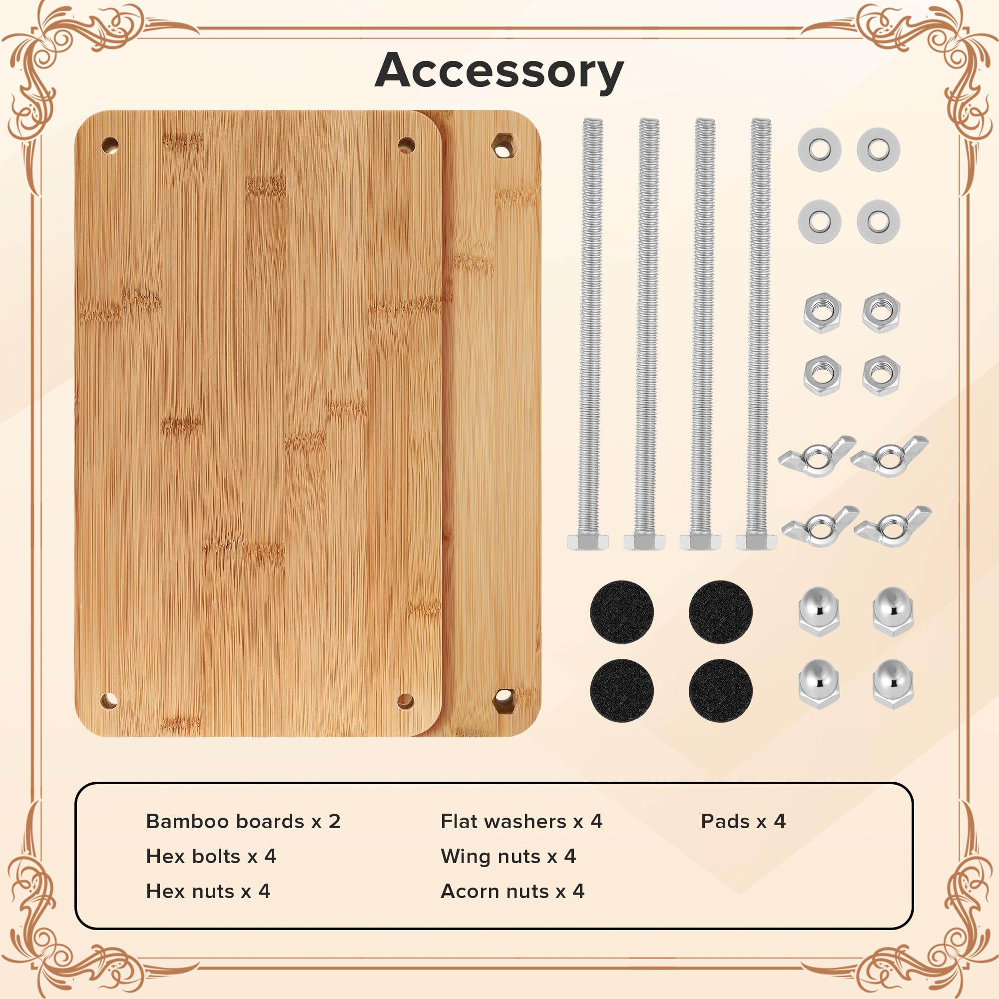 SCITROFACTORY Book Press, Portable Bamboo Bookbinding Press, Paper