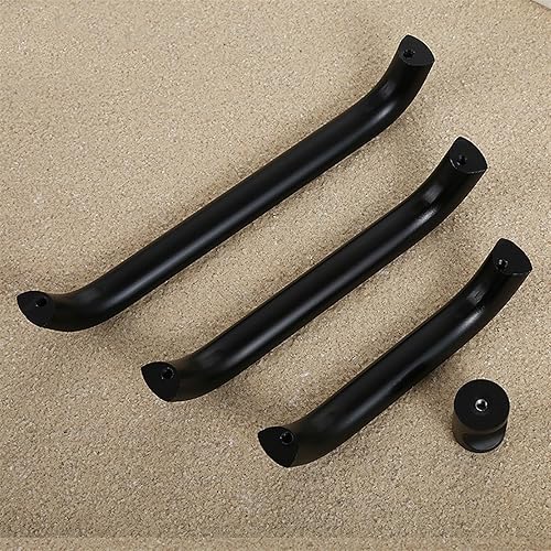 Miniatura 4 de YANHAO Perillas negras de aleación de aluminio para gabinetes de cocina, pomos para cajones, tiradores de muebles negros, accesorios de gabinete