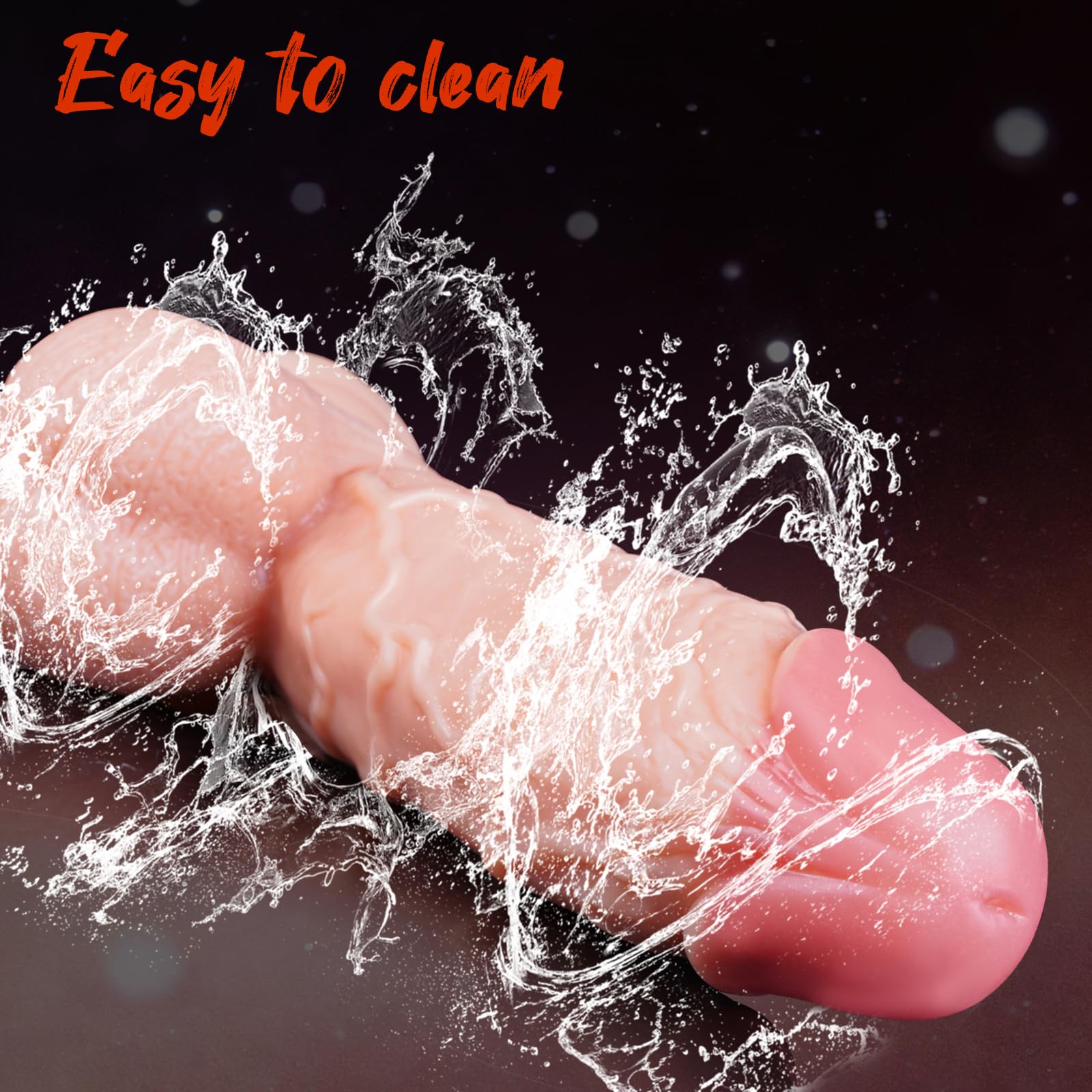Realistischer Anal Dildo mit Saugnapf,25cm Dildos für Frauen & Paare,Flexibles Sexspielzeug Analdildo Perfekt Echte Adern Und Erhabene Hoden Echte Penisnachbildung Sex Toy (Hautfarbe)