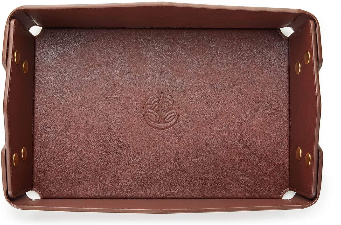 Navaris Faux Leather Tray Set 2 Valet Organizer Trays