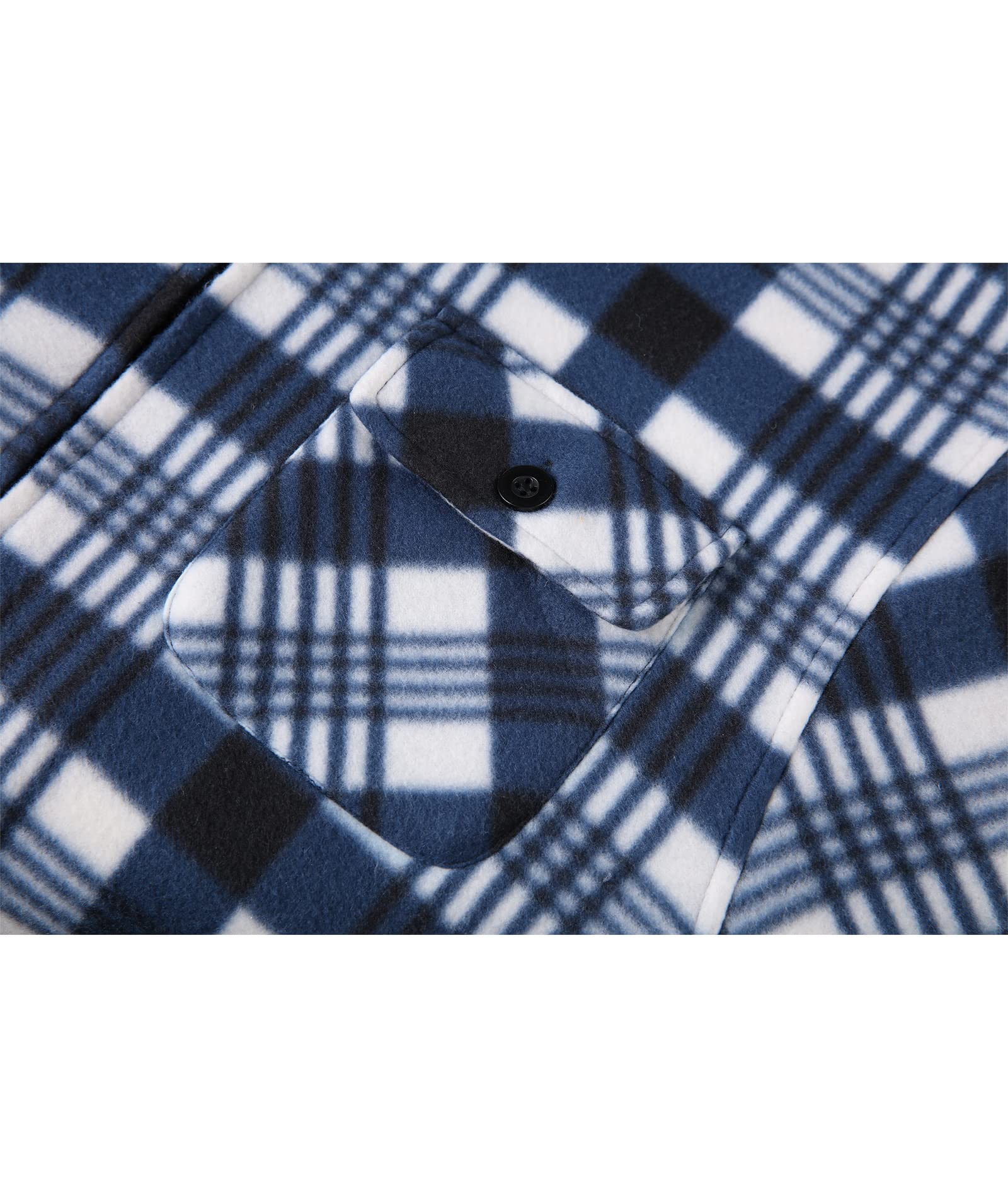 zitysport Camisa Chaqueta Hombres Con Bolsillo Pecho Forro Polar A Cuadros Chaqueta Con Capucha Forro Polar Camisas Invierno Capucha De Franela Hombre Sudadera