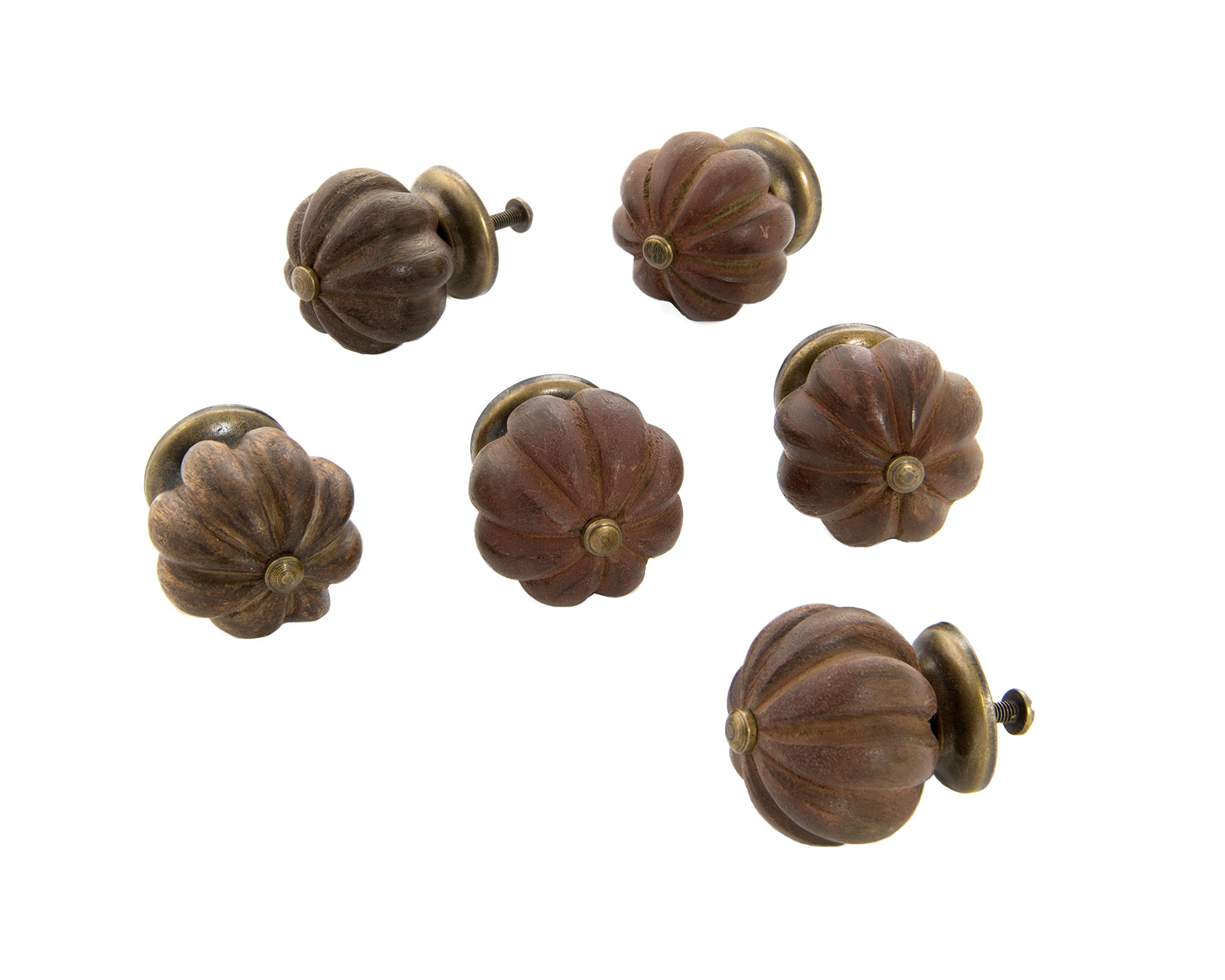 Dritz casa 47067 una – pomo de madera estriado para hecho a mano pomos para armarios y cajones