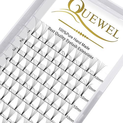 Extensiones de pestañas postizas en abanico 7D, 0.003 in, C, 0.394 in, tallo corto, Optinal 3D, 4D, 5D, 6D, 7D, 8D, 0.070.004 in, CD 0.315-0.709 in,