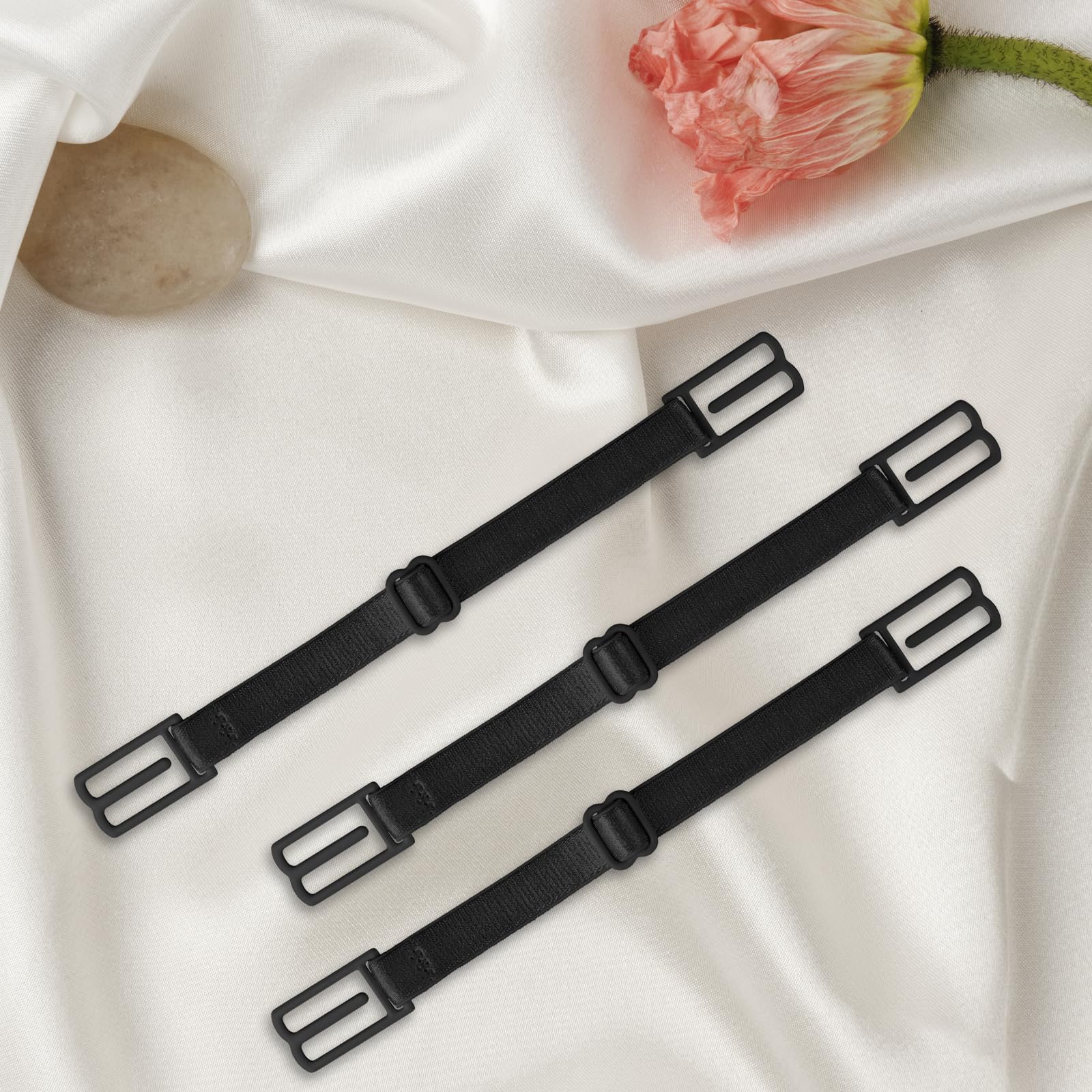 Lusofie Lot de 3 clips de sangle de soutien-gorge pour femme - Clips réglables antidérapants pour soutien-gorge