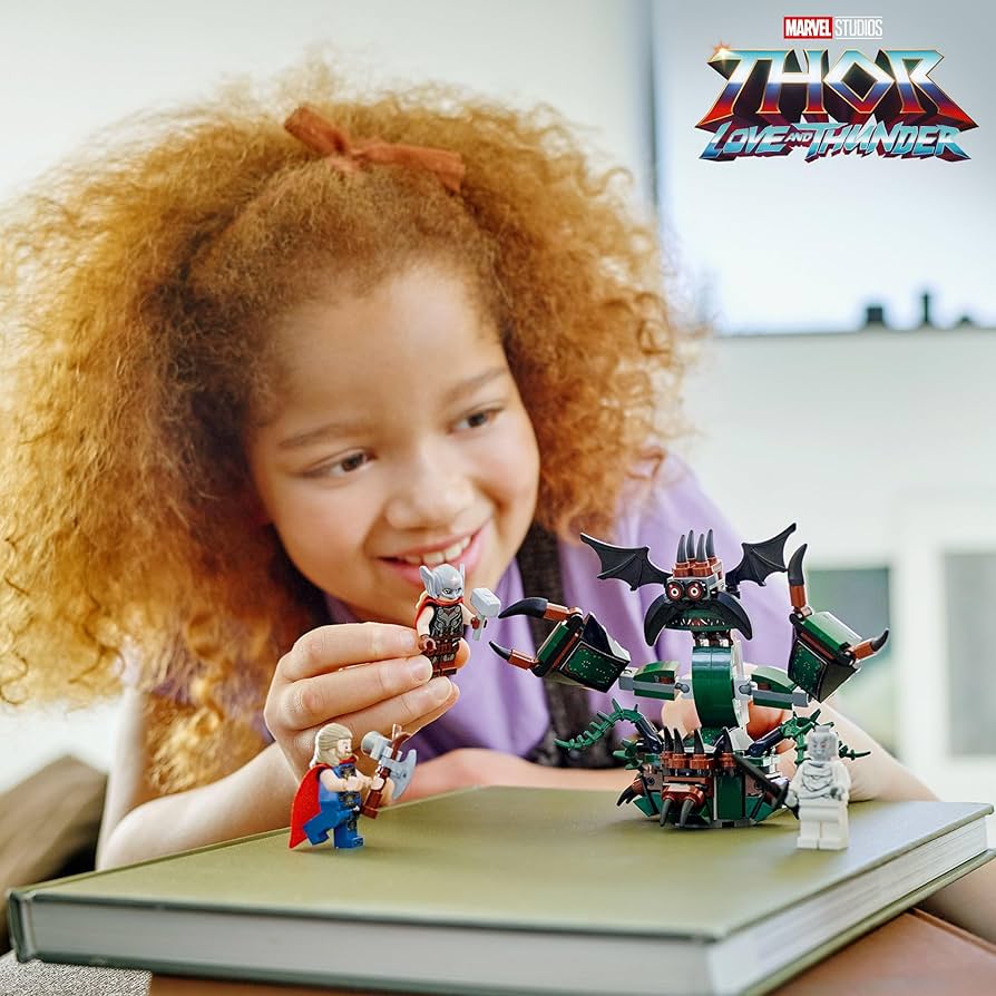 LEGO Marvel Attack on New Asgard, Thor Buildable Toy 76207 with