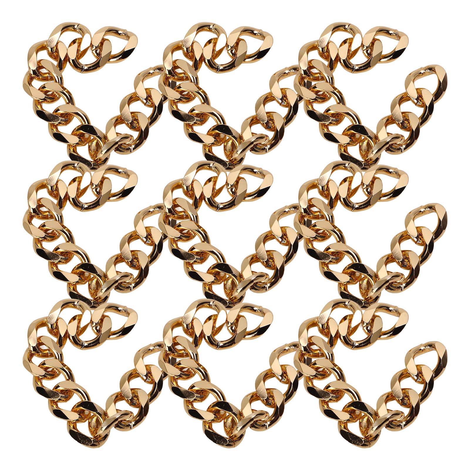HEEPDD Catene in Alluminio da 10 Metri (32,8 piedi) per la Creazione di Gioielli Fai da Te, Collane, Bracciali e Cavigliere, Kit con Colori Oro, Argento e per Artigianato e (GOLD)