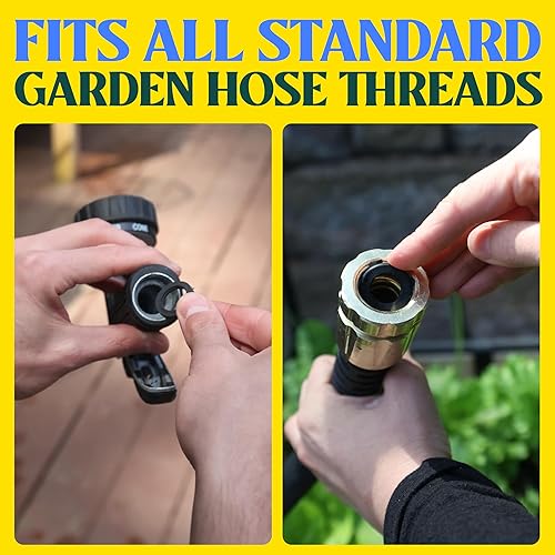 Miniatura 3 de Haus & Garten Arandelas de manguera de jardín de grado profesional (paquete de 10)  Junta de junta tórica de goma que se adapta a todos los