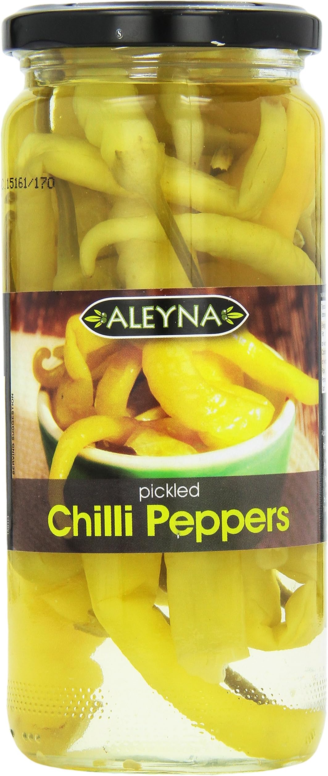 Aleyna Pickled Chilli Pepper in Brine and Vinegar, Pack of 6 x 440g(Pack of 6) (Packaging may vary)