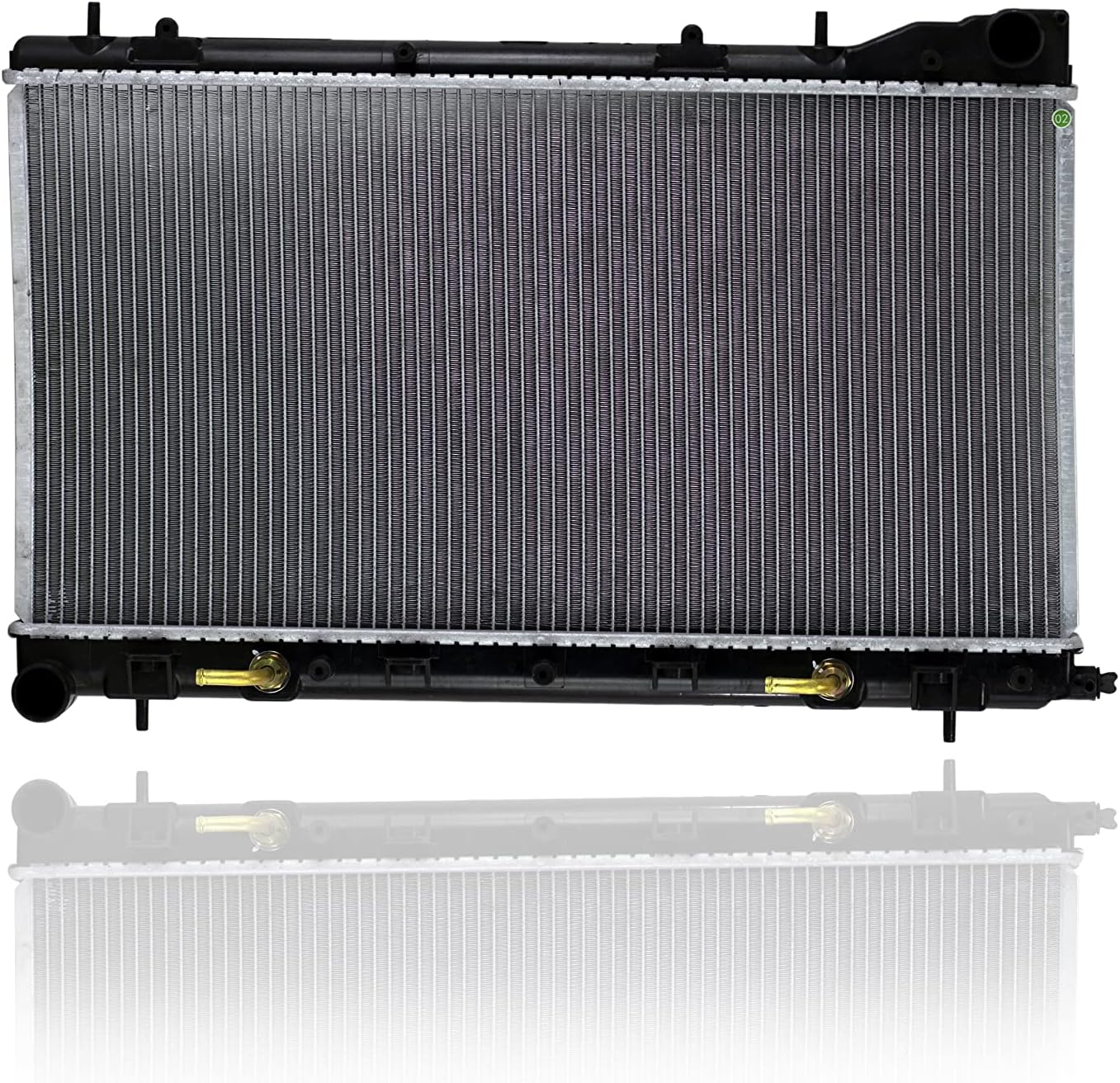 Radiator - Pacific Best Inc. Compatible/Replacement for 2836 02-09 Saab 9-5 Automatic 2.3L - Plastic Tank Aluminum Core