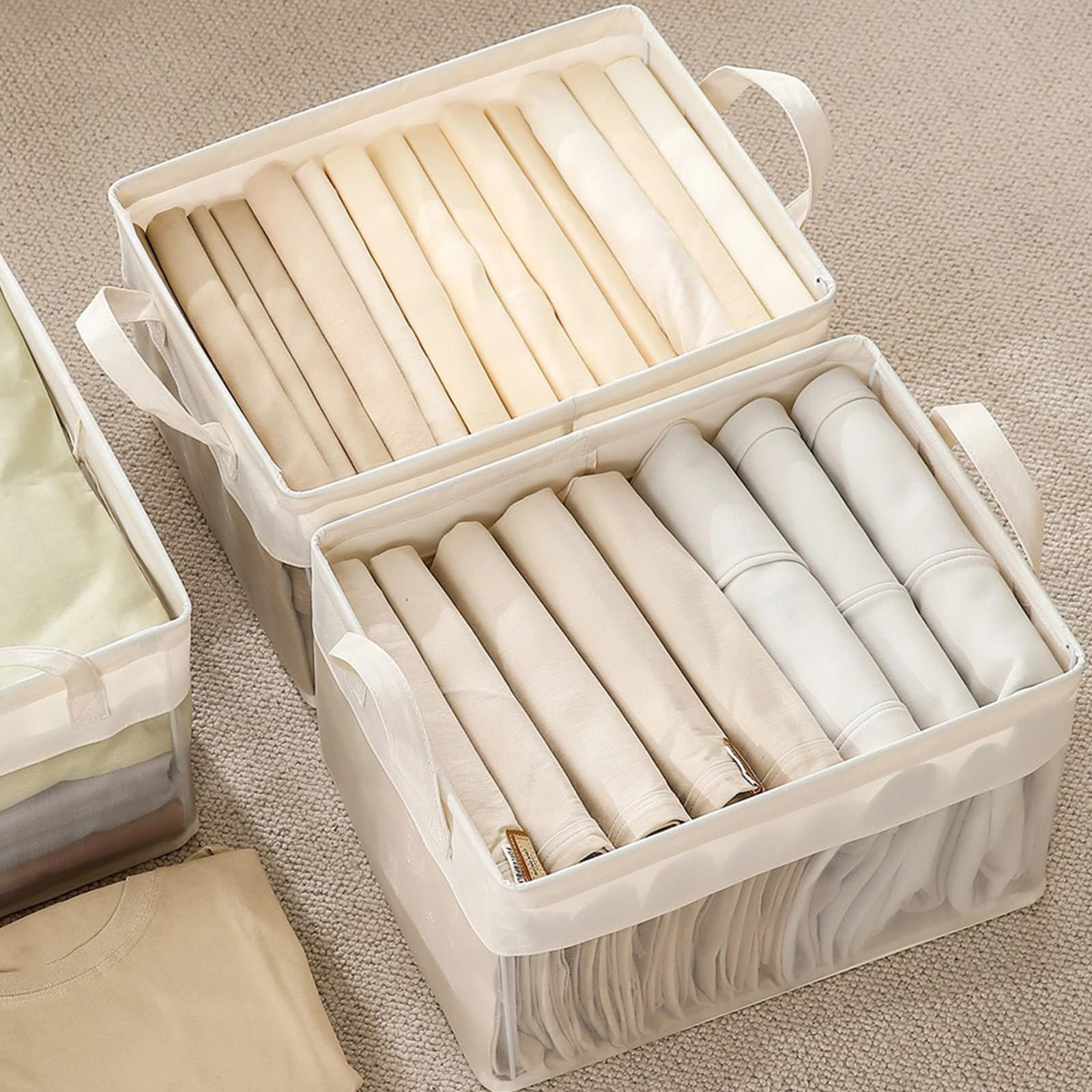 Capiente Scatola Pieghevole per Vestiti, sostanza Impermeabile, Struttura in Metallo, Stabile, per la casa, Libri, Oggetti ciclici, Contenitore Pieghevole Extra Large con Base Rinforzata