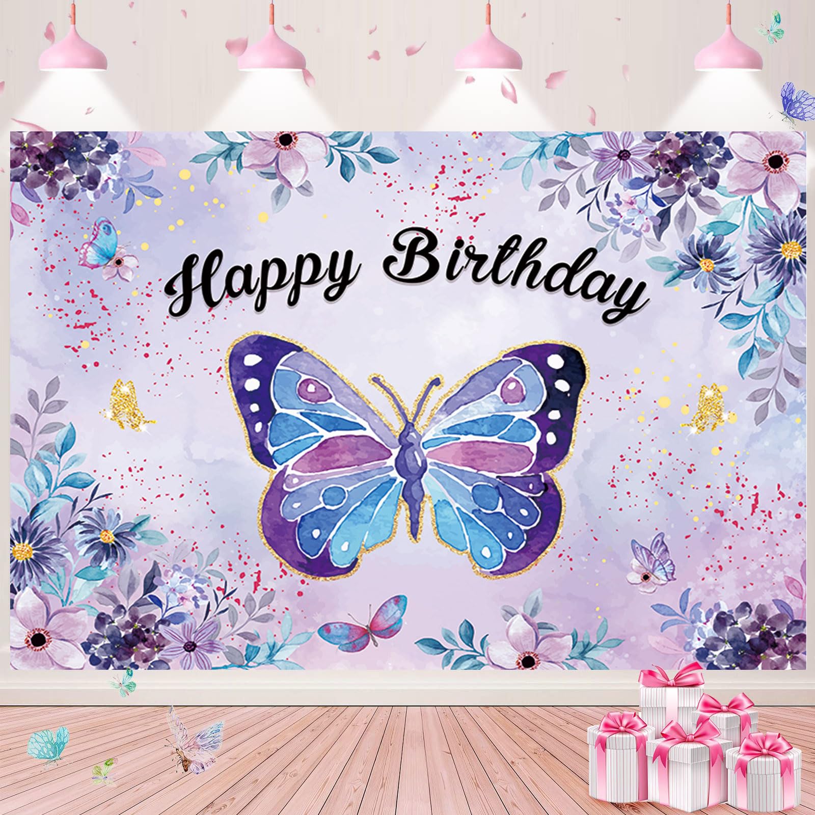 SING MOVIE HAPPY Birthday Backdrop Banner Background Cartoon Decoration