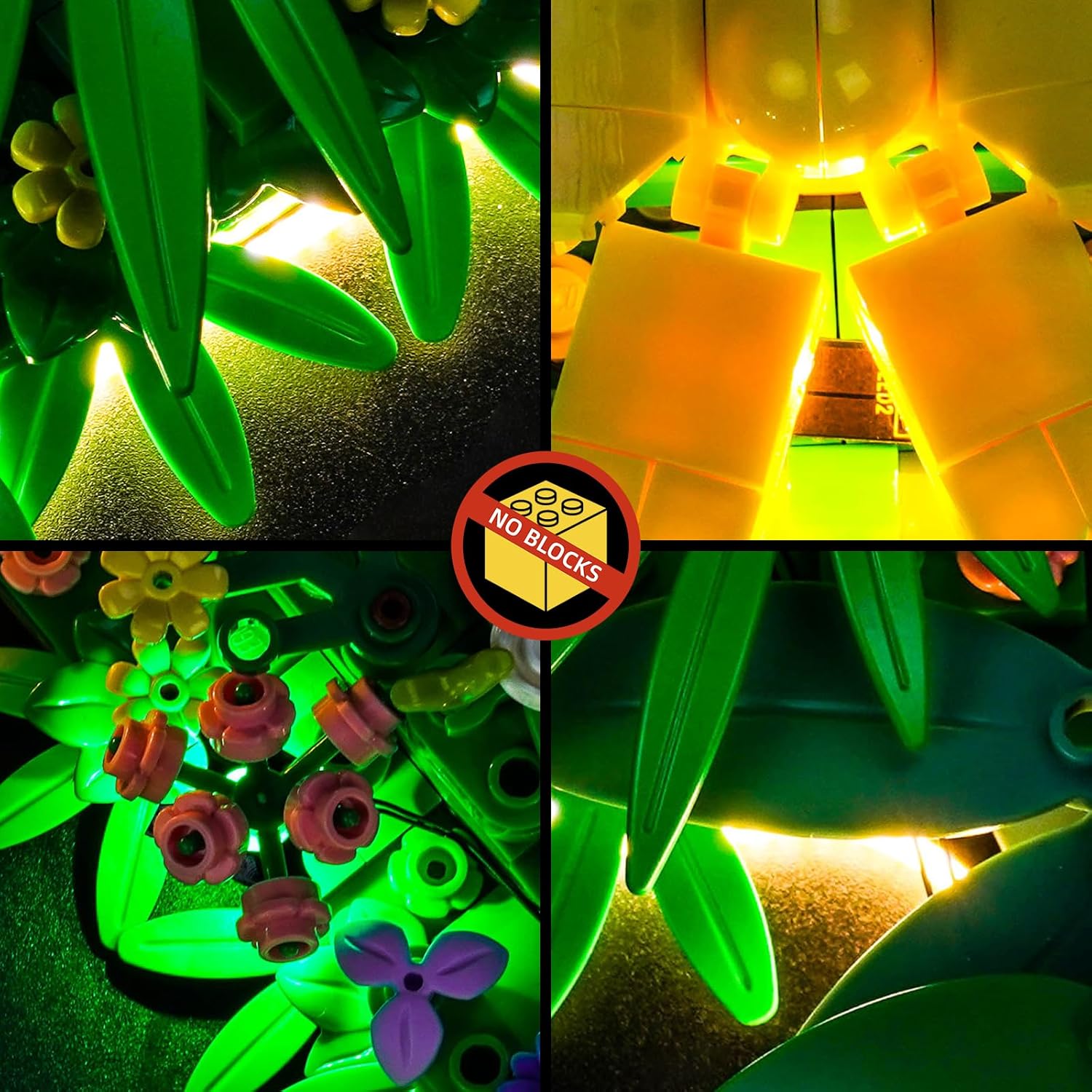 BrickBling LED Light Compatible with Lego Spring Wreath, Creative Lighting Compatible with Lego 40957- Excluding Model (Upgraded Version Light)