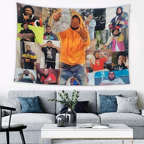 keti Póster de ola de rapero para colgar en la pared bandera de dormitorio decoración de fiesta para sala de estar dormitorio universitario 60 x 40