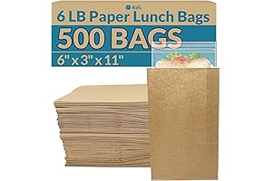 Reli. Paper Lunch Bags - Brown Lunch Paper Bags in Bulk