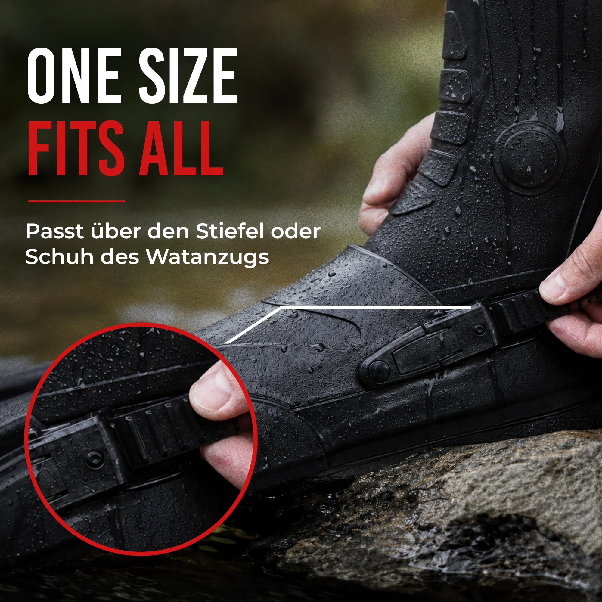Ultimate Bellyboat Fins - One Size Fits All - Belly Boot Flossen