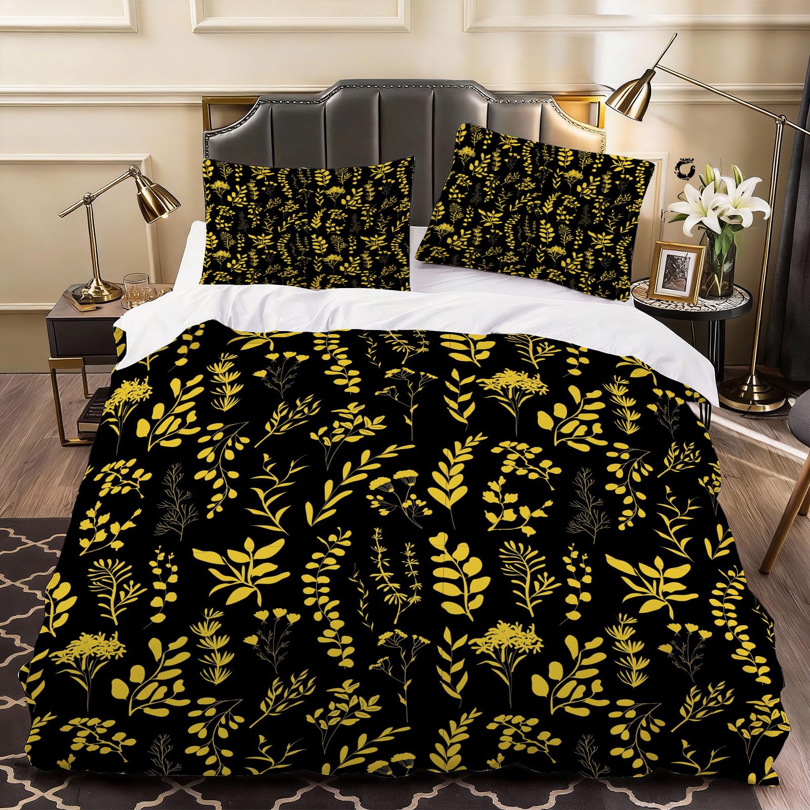 3D Tree Branches Duvet Cover Cartoon Bedding Bed Set king Size, Soft Microfiber Comforter Cover Printed with Zipper Closure Quilt Coverr 230x220 cm and 2 Pillowcases