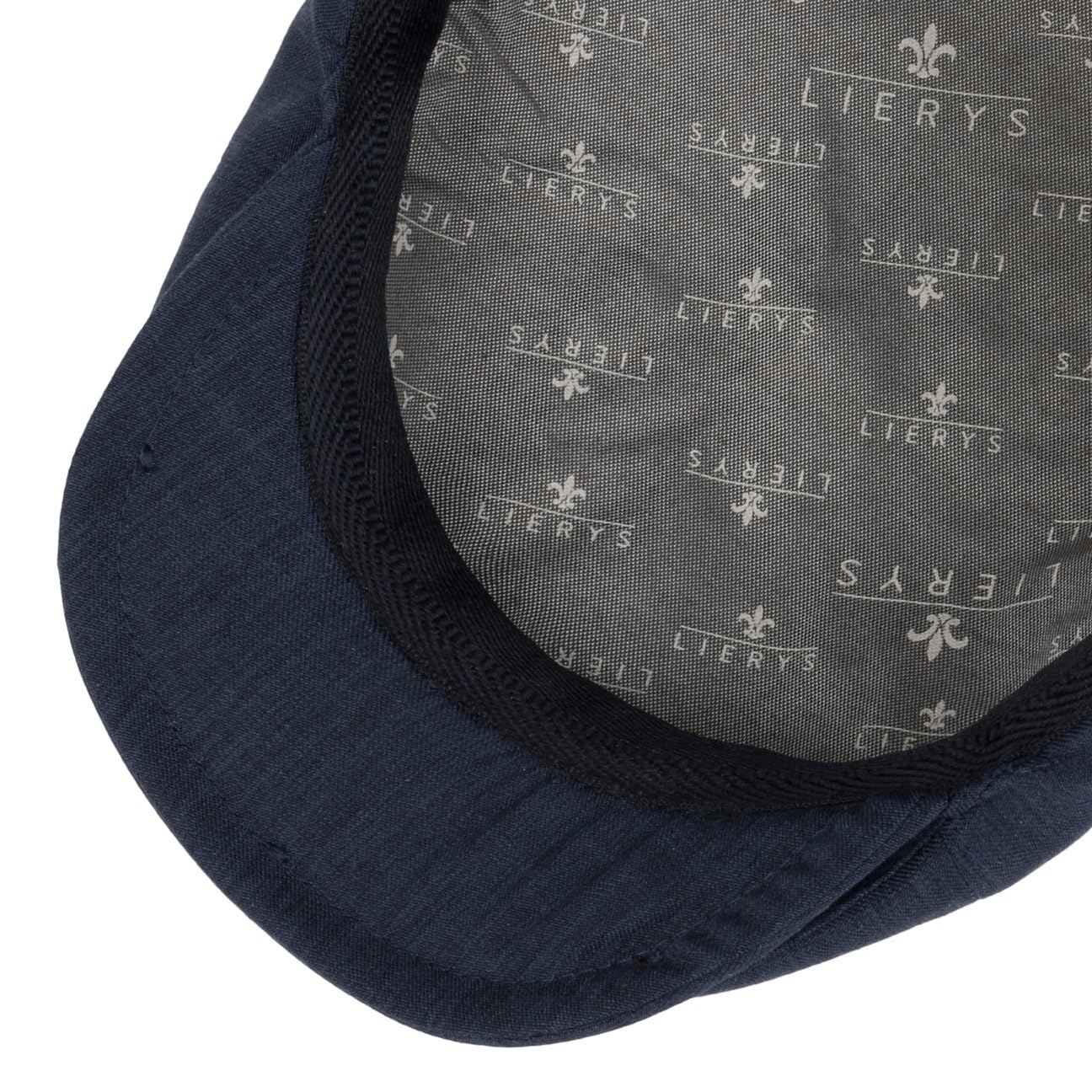 LIERYS Uni Cotton Structure płaska czapka z daszkiem dla mężczyzn – Made in Italy z daszkiem, podszewka, wiosna-lato