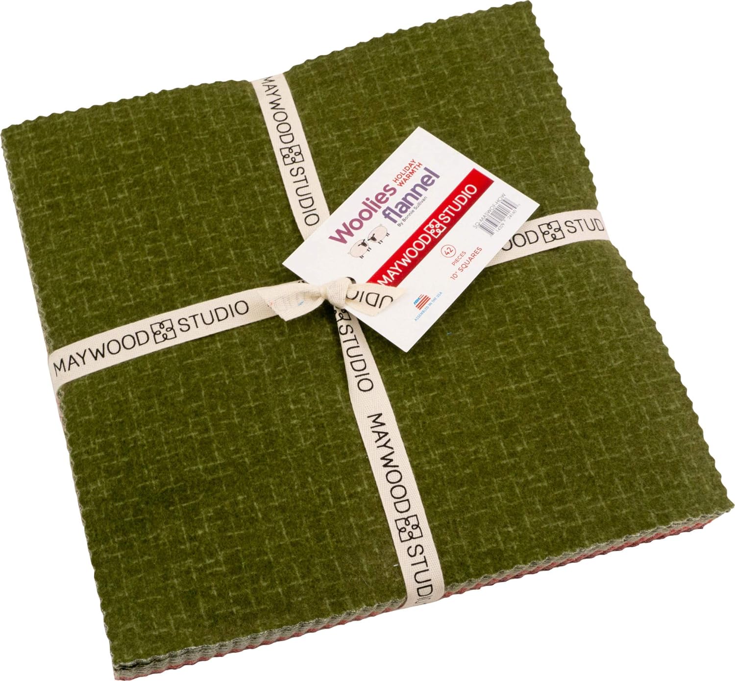 Bonnie Sullivan Woolies Flannel Holiday Warmth 10" Squares 42 Pieces Layer Cake Maywood Studio