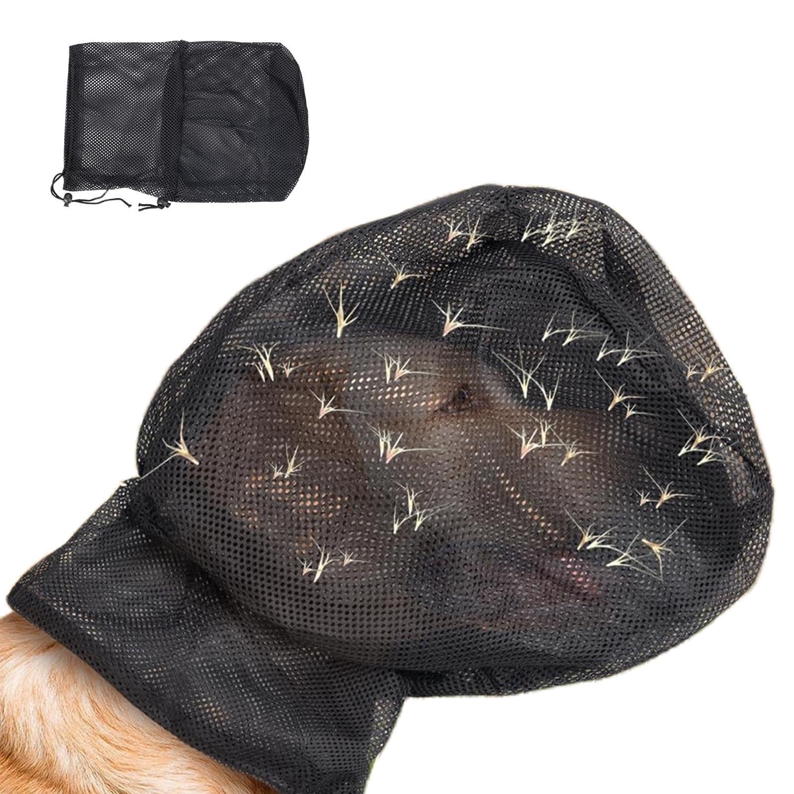 Dog Protection - Dog Safety For Foxtails, Grass Seeds And Debris | Lightweight Breathable Adjustable Head Protection Anti Thorn Outdoor Safety Guard Comfortable Wear Design