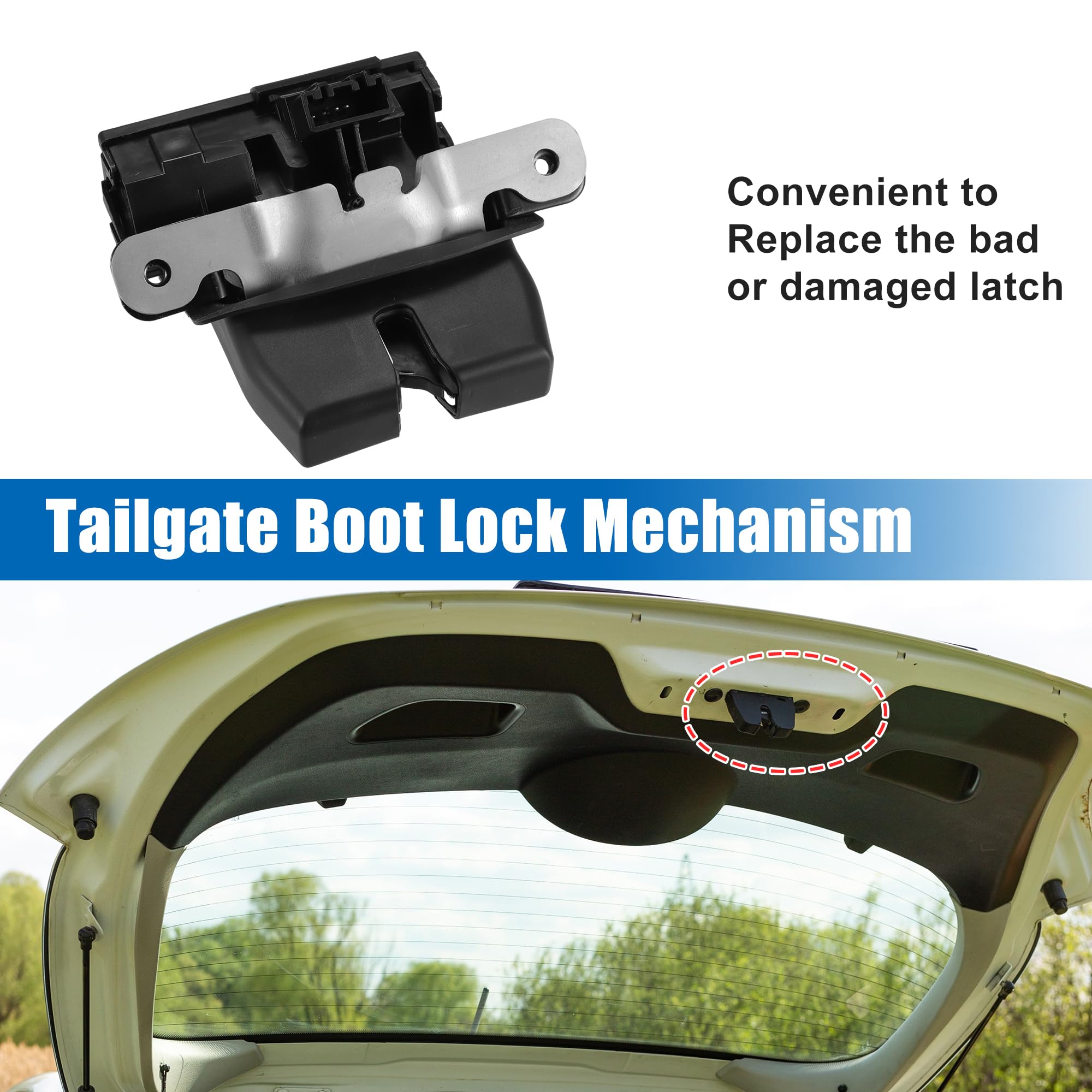 A ABSOPRO Meccanismo di blocco del portellone posteriore per Ford Fiesta Mk7 B-Max 8A61A442A66BE
