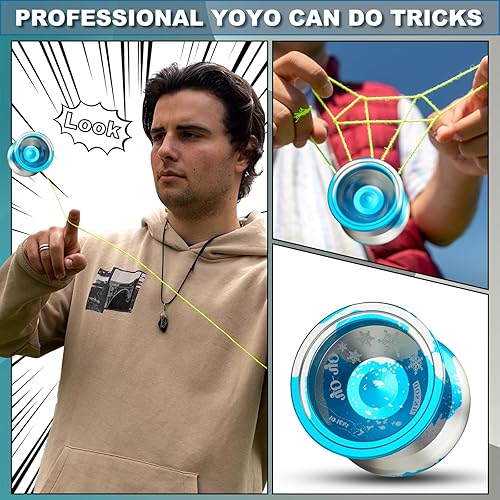 Miniatura 3 de Yoyo Profesional Responsive para niños principiantes, Yoyos profesionales que no responden para adultos, yoyos de trucos para jugadores avanzados