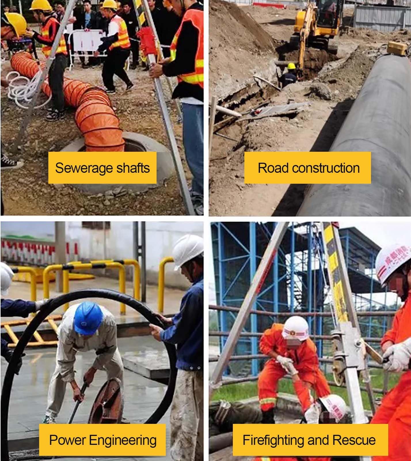 Confined Space Tripod Kit with 1200 1800 2600 LBS Winch, Aluminum Alloy Emergency Rescue Tripod, Fall Protection Lifting and Rescue Equipment for Underground Pipe/ Harsh Conditions ( Color : 2600lbs W