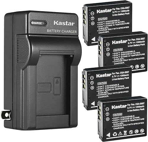 Miniatura 9 de Kastar Paquete de 1 cargador de batería y CA de repuesto para Panasonic Lumix DMC-TZ3S, Lumix DMC-TZ4, Lumix DMC-TZ4K, Lumix DMC-TZ4S, Lumix