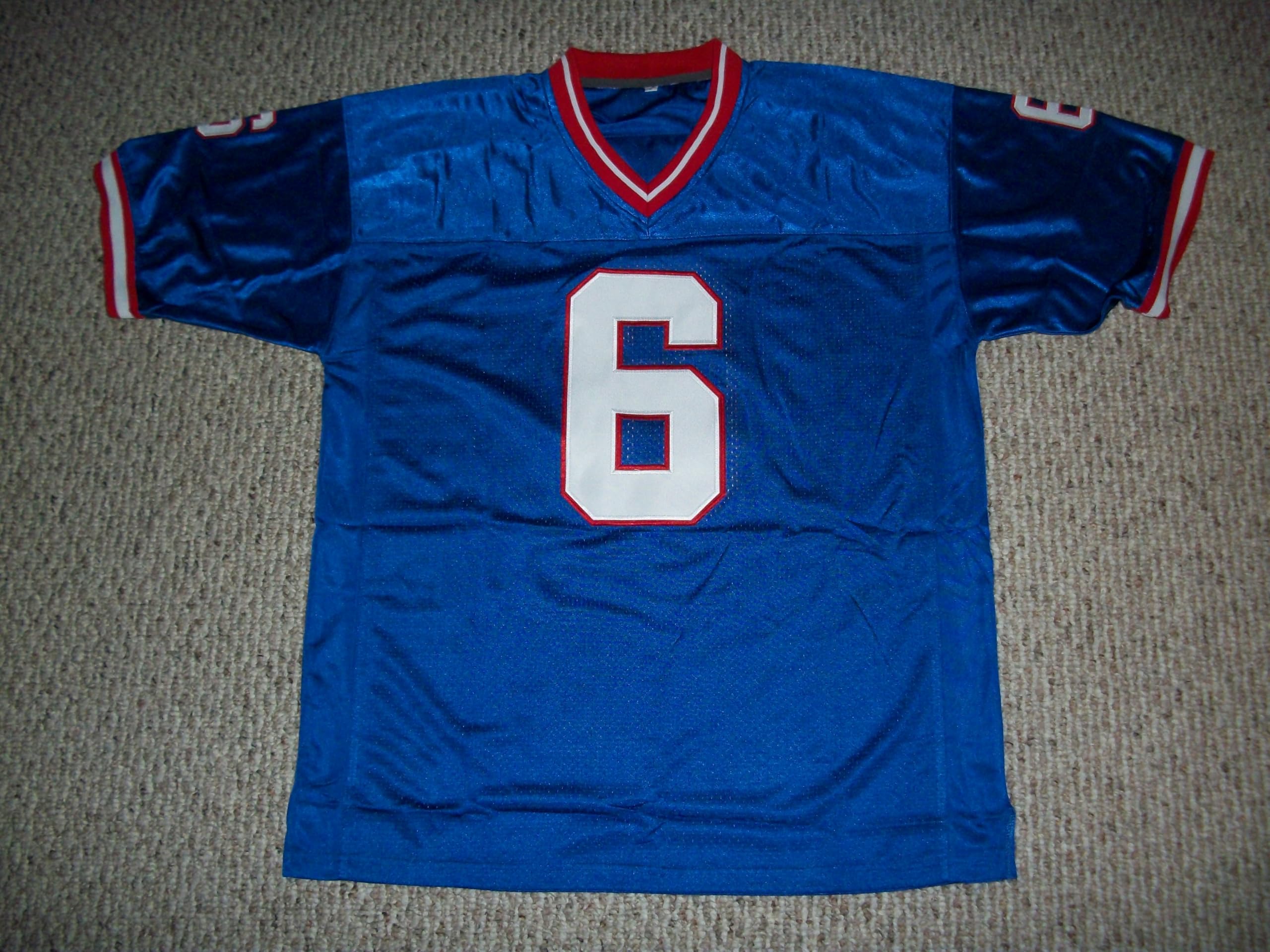 Amazon.com: Jaxson Dart Jersey #6 New York Custom Stitched Blue
