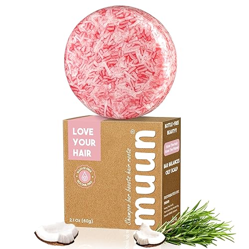 Miniatura 10 de Muun Rosemary - Juego de 3 barras de champú y acondicionador para el crecimiento del cabello sólido natural para mujeres con cabello lacio y rizado