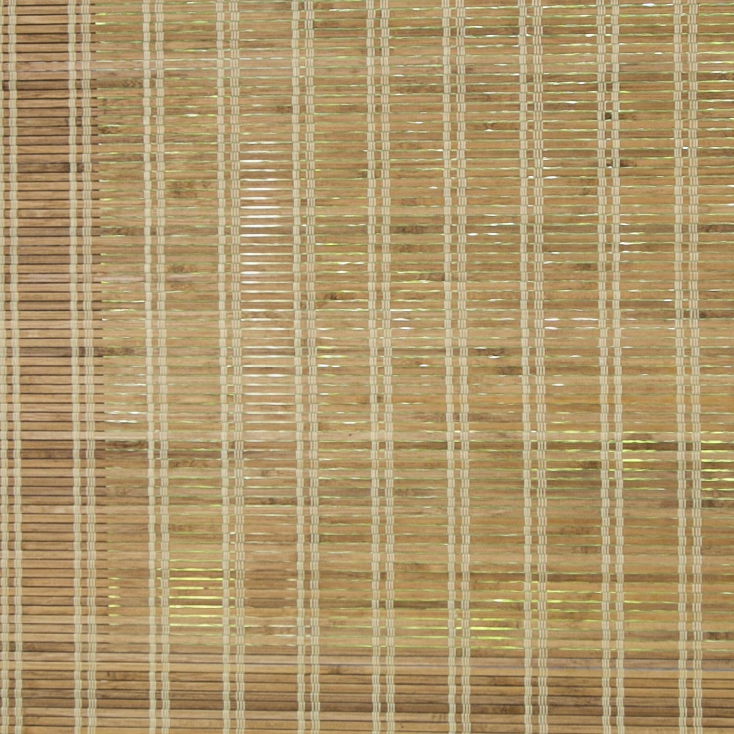 MADECOSTORE Roll'up Bambou Fines Lattes pour intérieur et extérieur - Teck - L120 x H250cm
