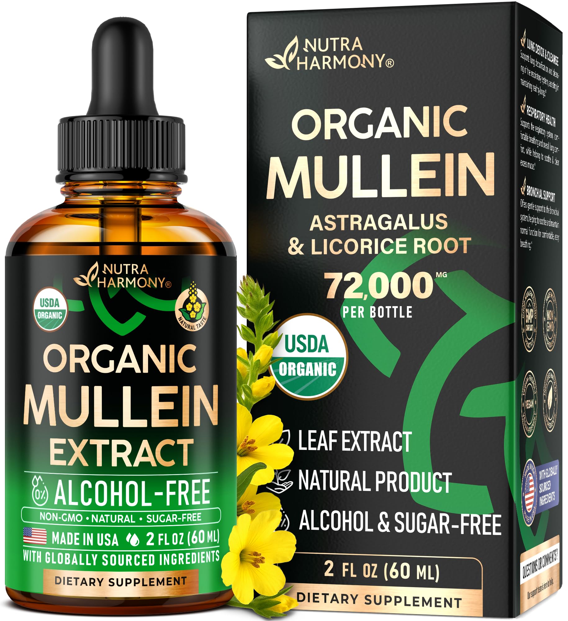 Nutra Harmony Organic Mullein Leaf Extract