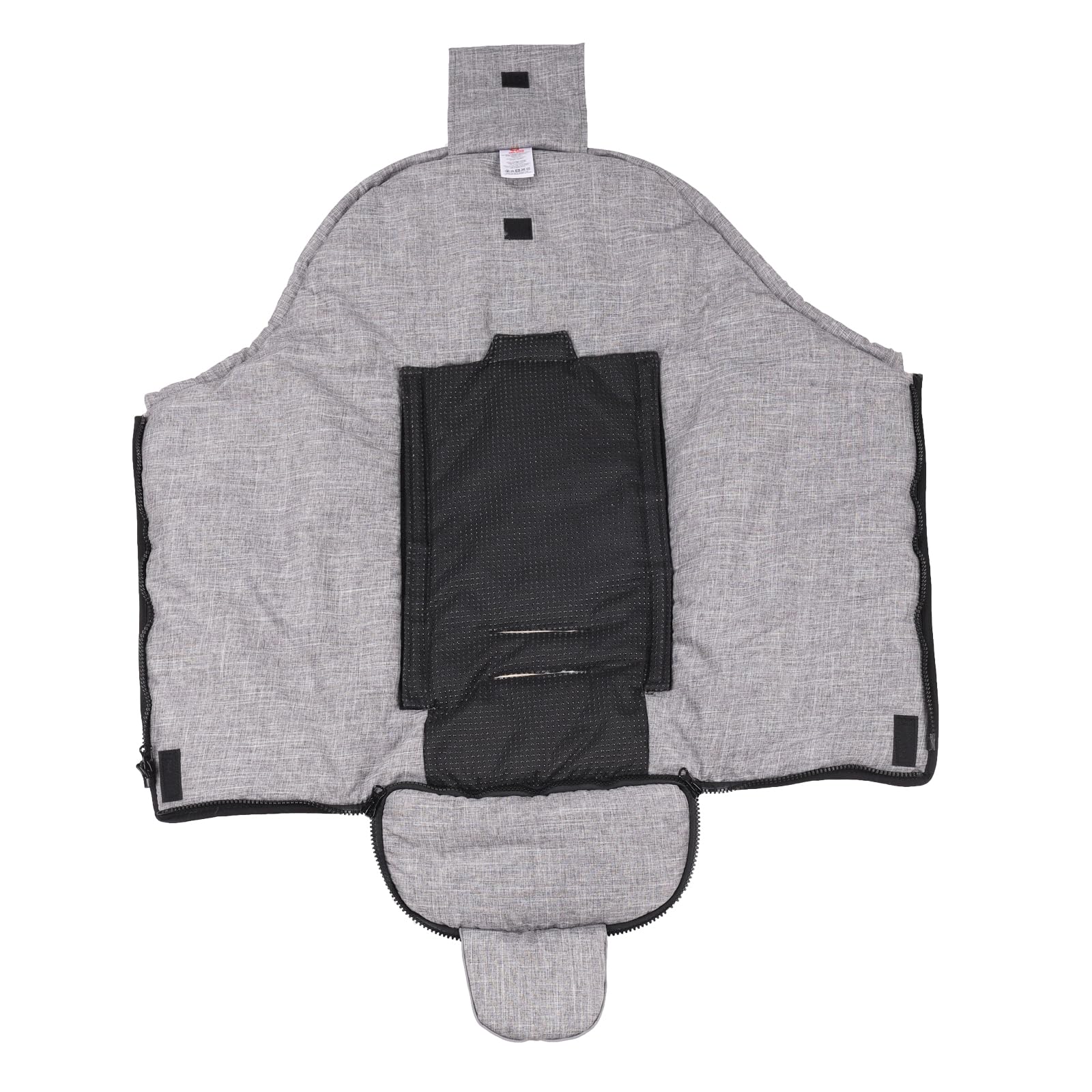 Saco de invierno para cochecito de bebé, saco de piel de cordero, conchas de bebé, bañeras y capazos suaves, hecho de piel médica repelente al viento y al agua (mezcla gris claro)