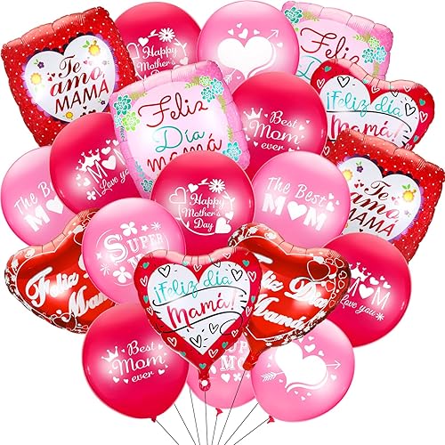 56 globos de fiesta para el día de la madre decoración de fiesta para el día de la madre globos de látex para el día de la madre globos pequeños