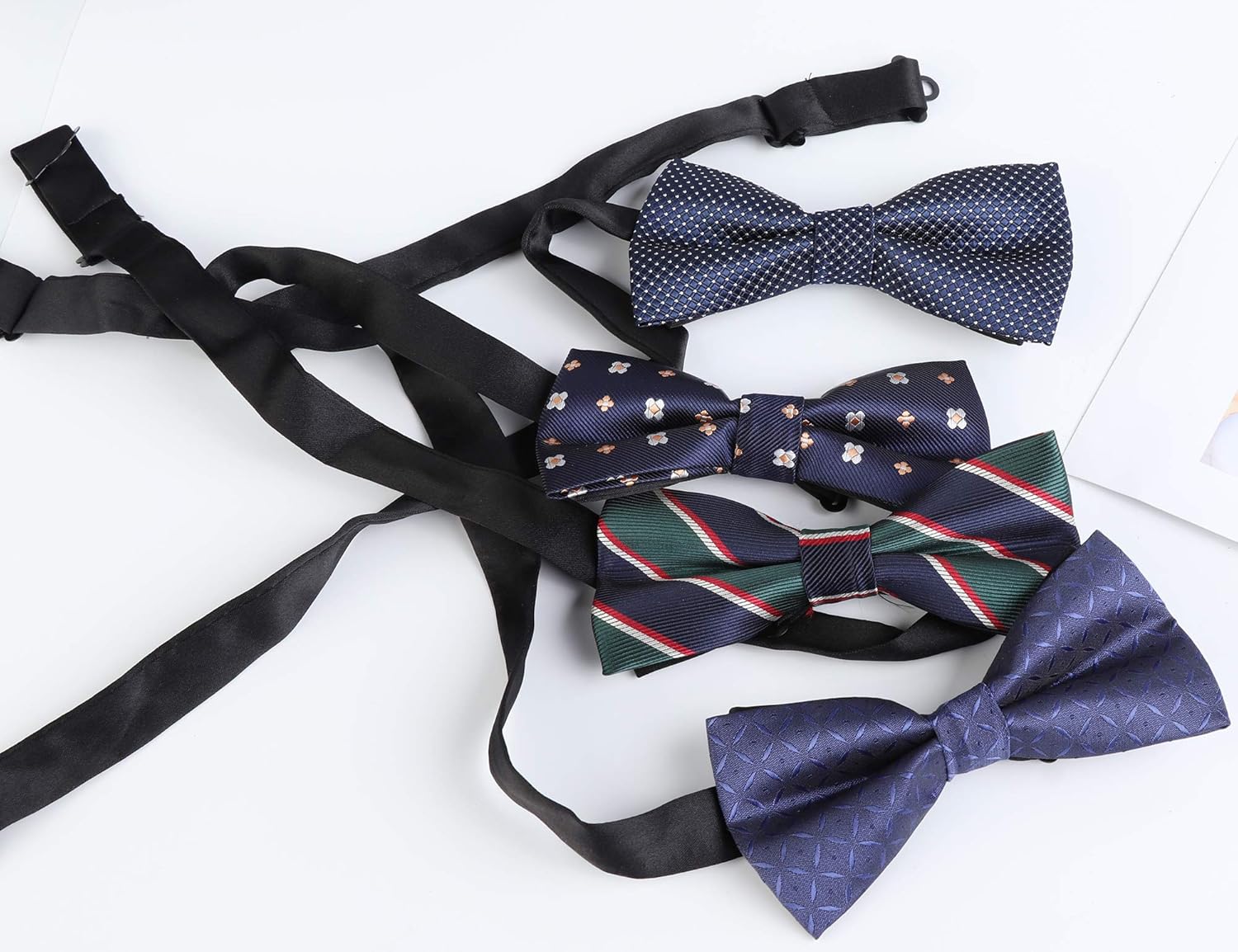 Corbata Burdeos Hombre Pack Corbatas Ajustables Estilo Delgado