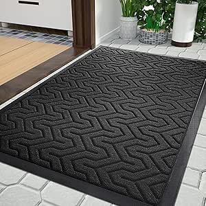 Smiry Fußmatte Für Außenbereich, 89 X 58 Cm – Rutschfest, Schmutzabsorbierend, Naturkautschuk