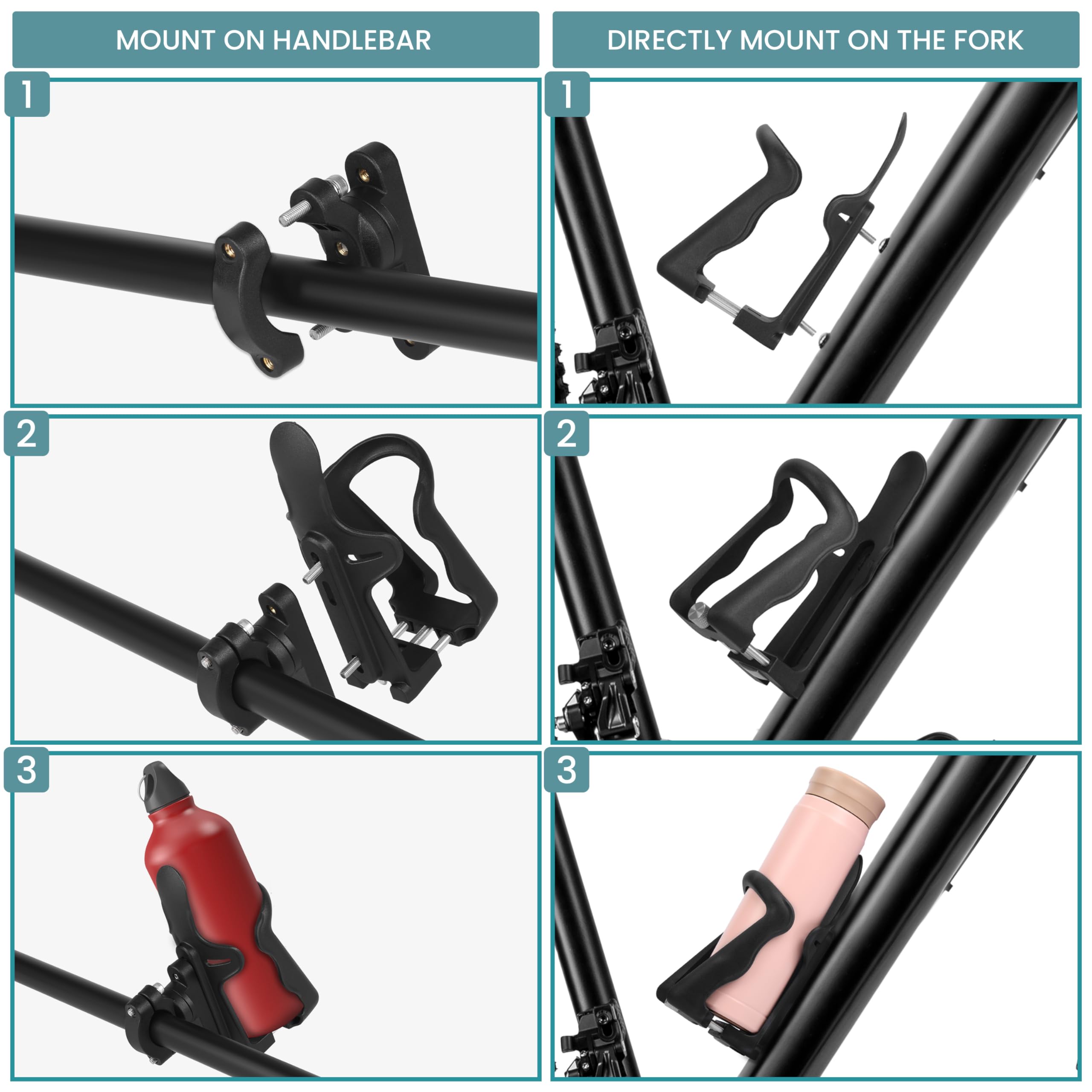 Garosa Porte-bidon De Vélo BOLANY Vélo Porte-bouteille D'eau Léger VTT Porte-bouteille