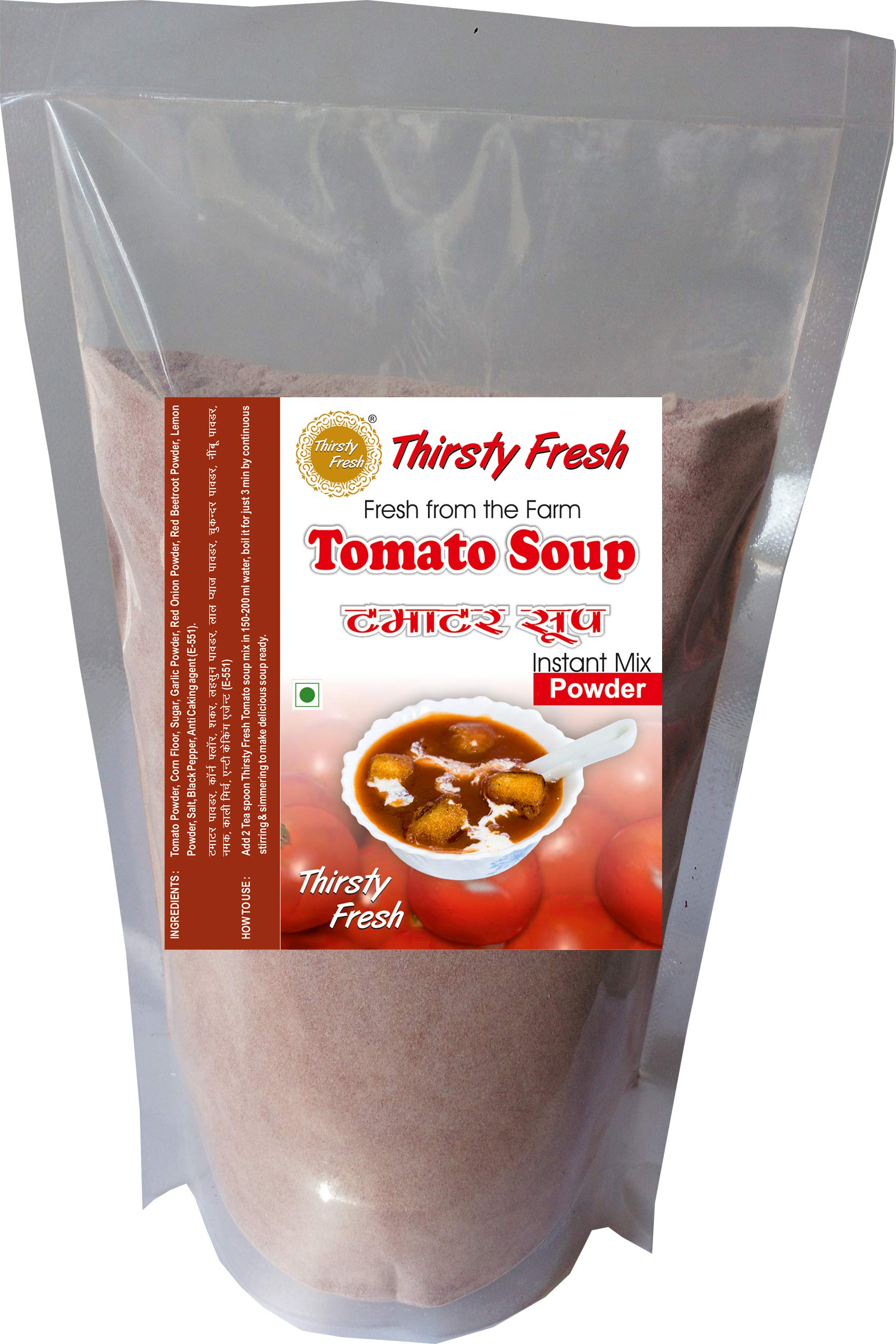 Thirsty Fresh Instant Tomato Soup Powder – Premix with Natural Ingredients (800g)