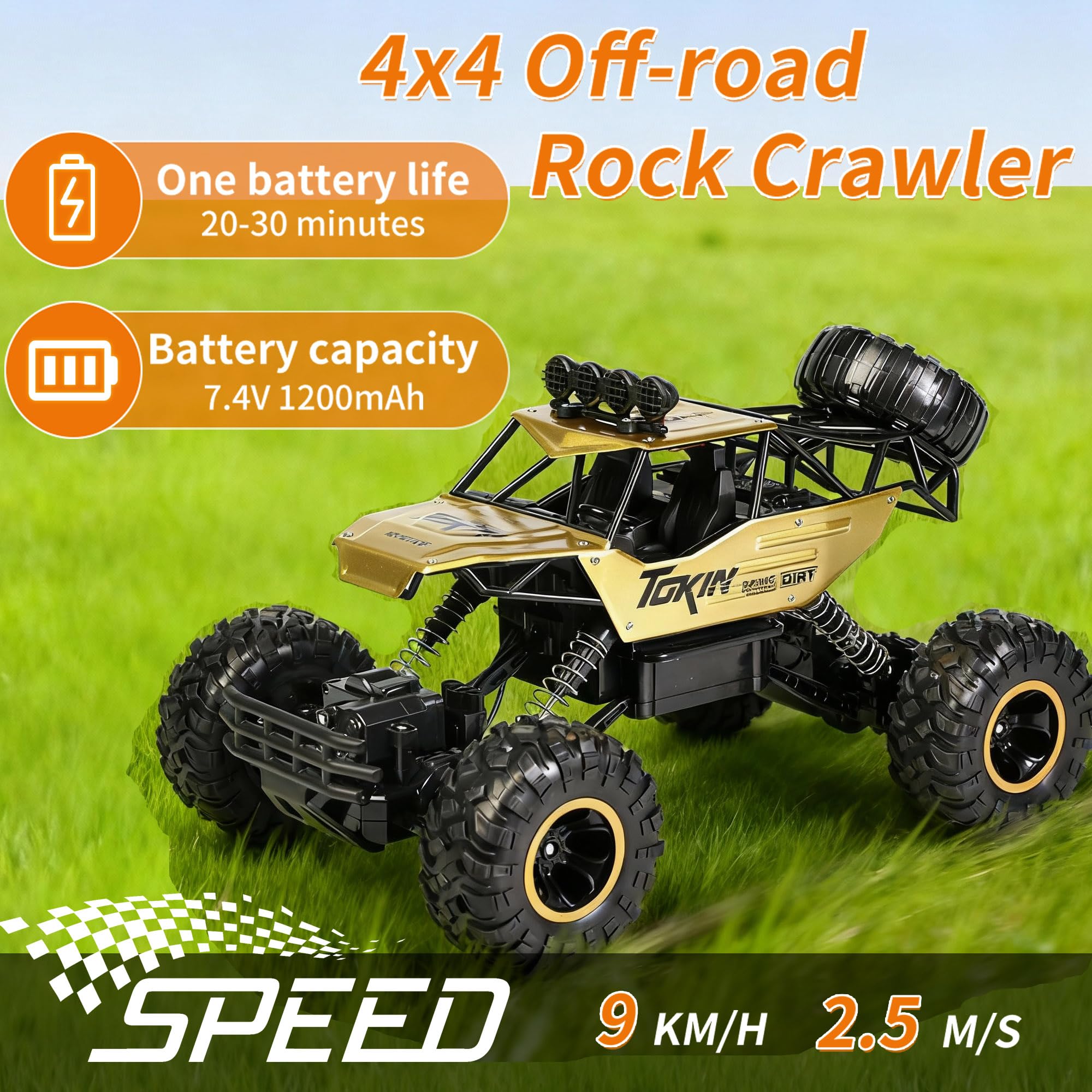 SULIFEVIP 1:12 RC Car RC Monster Truck Remote Control Car 4WD Off-Road Radio Controller Cars Monster Truck - Image 5